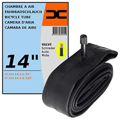 cyclingcolors cyclingcolors Inner Tube 14 x 1.75-2.125\" (47/57-254) Schrader Valve Type 35mm Bicycle TIRE