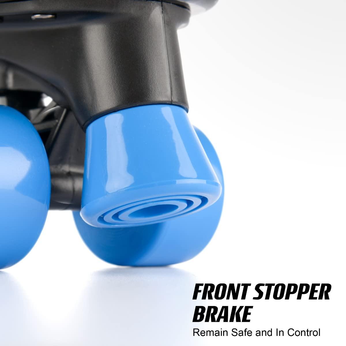 Osprey Osprey Roller Skates | for Kids, Beginners, Adjustable Sizing Quad Skates, 4 Wheel Skates, Durable Safe-Lock Straps, Multiple Colours