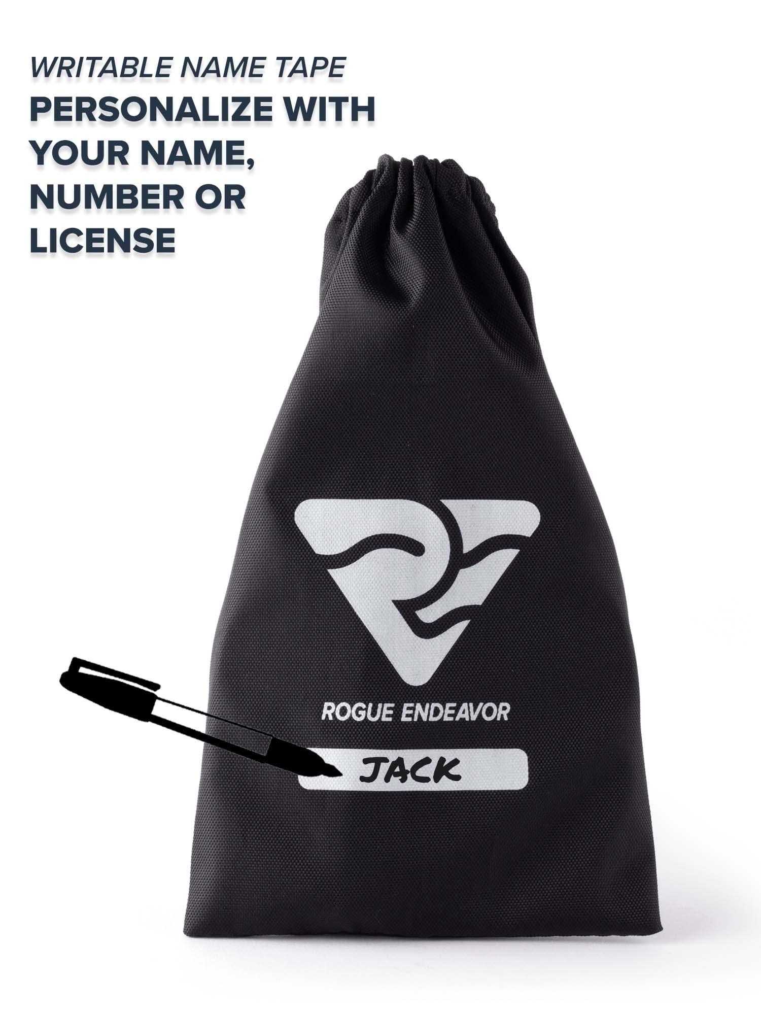 Rogue Endeavor Rogue Endeavor Spearfishing Stringer- Coated Stainless Steel 33\" Cable, Heavy Duty 2\" Stainless Carabiner, 7.5\" Inch Sharpened Rod + Carrying Bag (Orange)