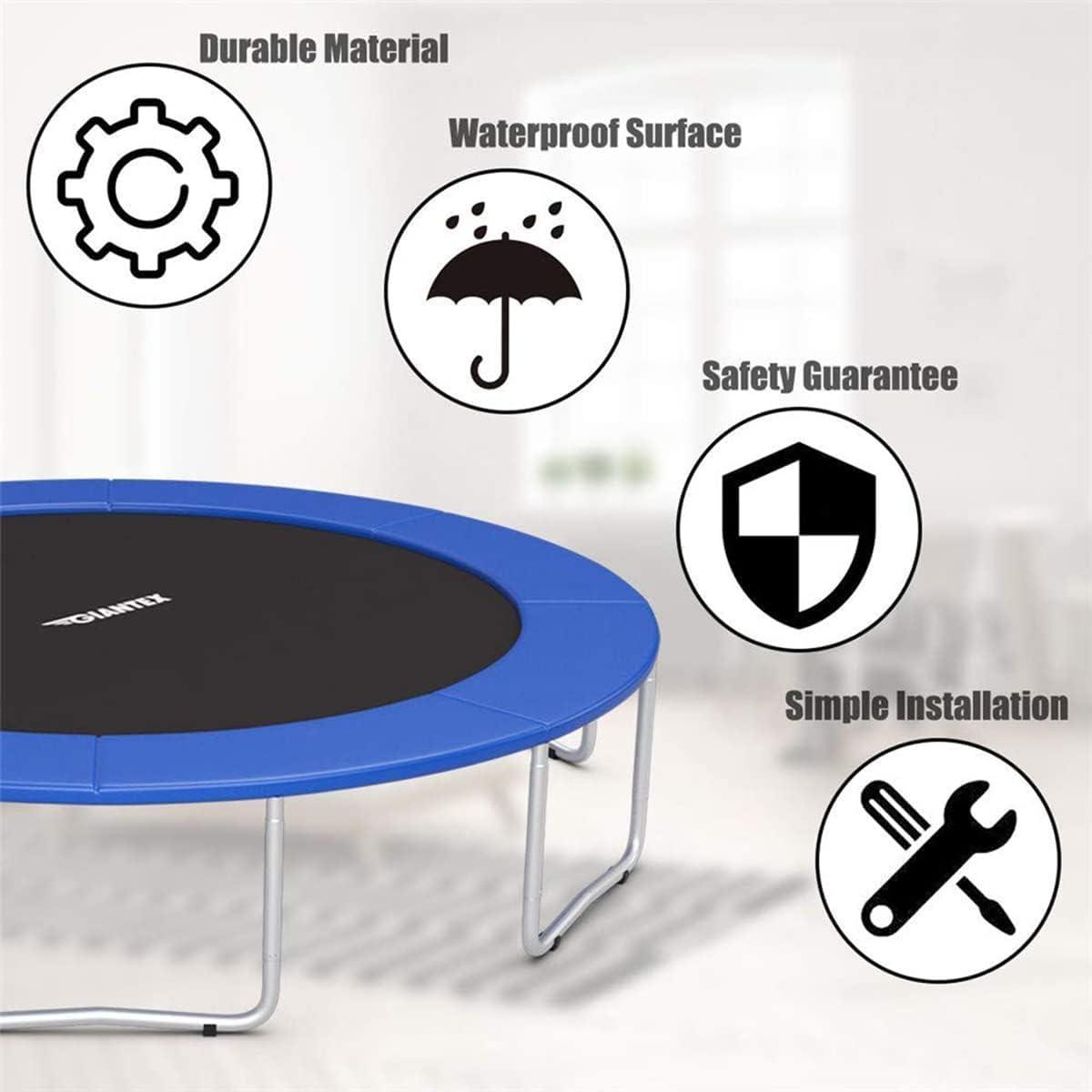 AMeLL Replacement Trampoline Cover 6ft 8ft 10ft 12ft 13ft 14ft Round Trampoline Replacement Mat Spring Cover (Color : Blue, Size : 16FT)