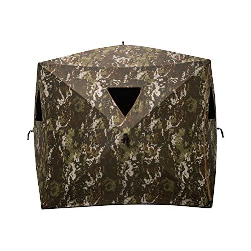 Barronett Blinds Barronett Blinds Wide Side 95, Portable Hunting Blind, Side-by-Side Hub Blind, Huge Interior, Panoramic Shooting Window, 2-Person, Crater Harvest, 75 x 79 x 95, WS95CH