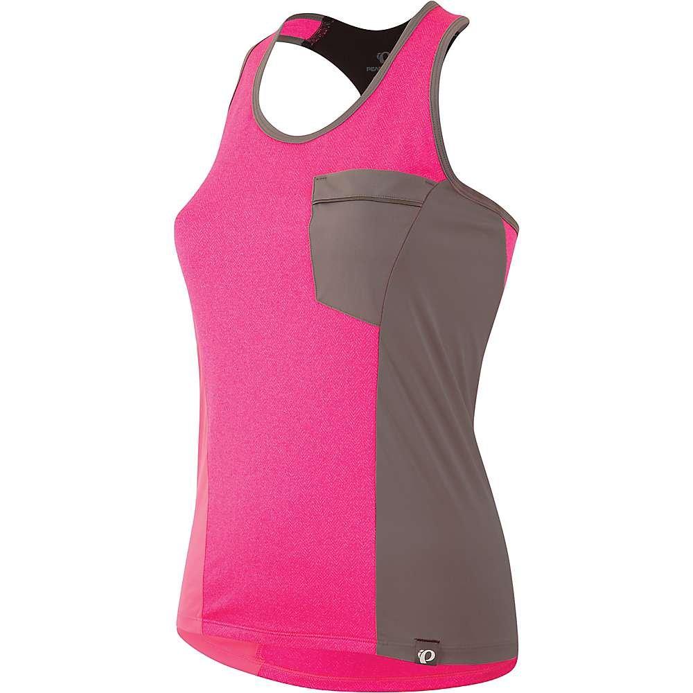 PEARL IZUMI PEARL IZUMI W Select Escape Tank, Screaming Pink Herringbone, X-Small