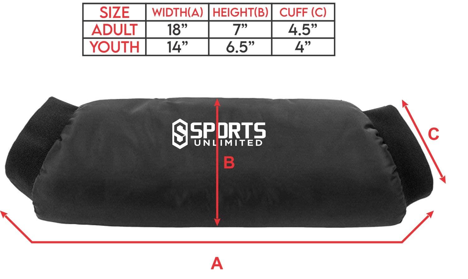 Sports Unlimited Sports Unlimited Football Hand Warmer Pouch Youth, Kids, Men & Adult, Perfect for QB Position, Golf, Running, Hiking, Hand Warmer Sleeve