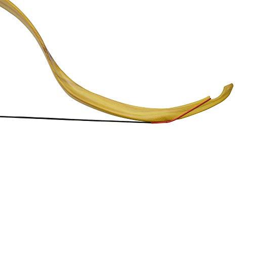 MILAEM MILAEM Traditional Longbow Handmade Takedown Recurve Bow and Arrow Set 20 Lbs Takedown Recurve Horsebow Mongolian Bow with 3 Pcs Wooden Arrow for Target Shooting Hunting (Bow, 20 Lbs)