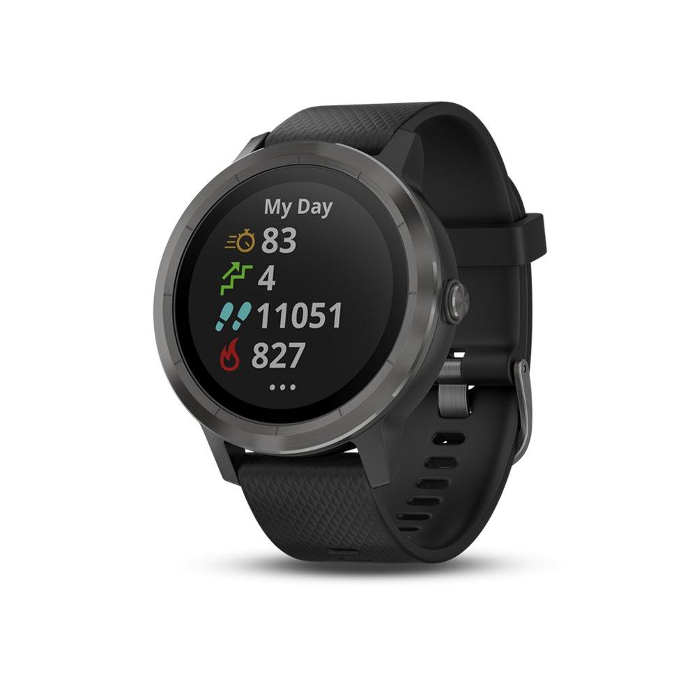 Garmin Garmin vívoactive 3 GPS Smartwatch - Black & Gunmetal (Renewed)