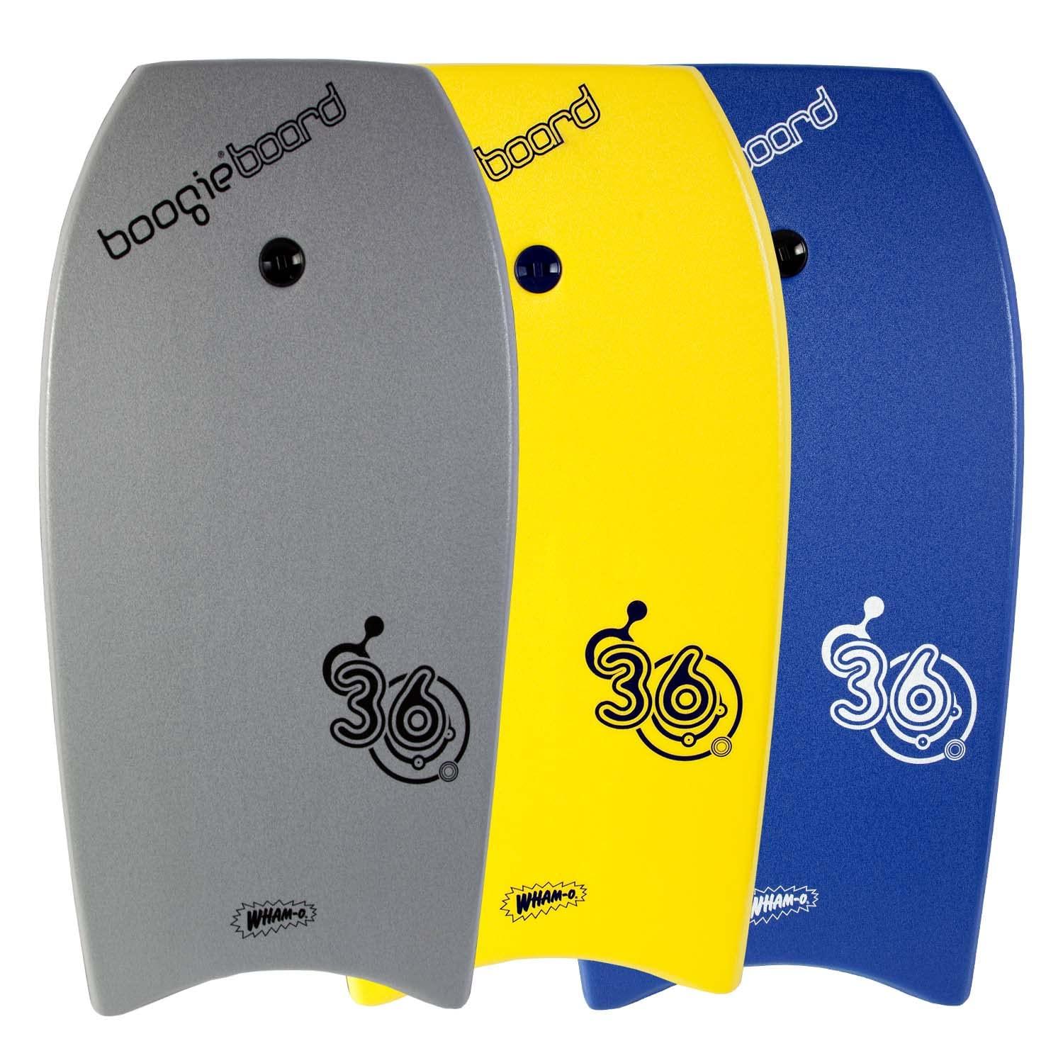 Wham-O BoogieBoard 36 Bodyboard - Phuzion Core - XPE Deck - HDPE Bottom - Crescent Tail - Includes Wrist Leash
