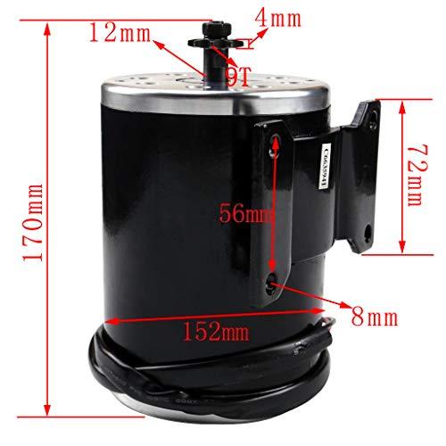 TDPRO TDPRO 48V 1000W Brushed Speed Motor & Controller & Throttle Grip Kit for Electric Scooter Go Kart Bicycle e Bike Tricycle Moped