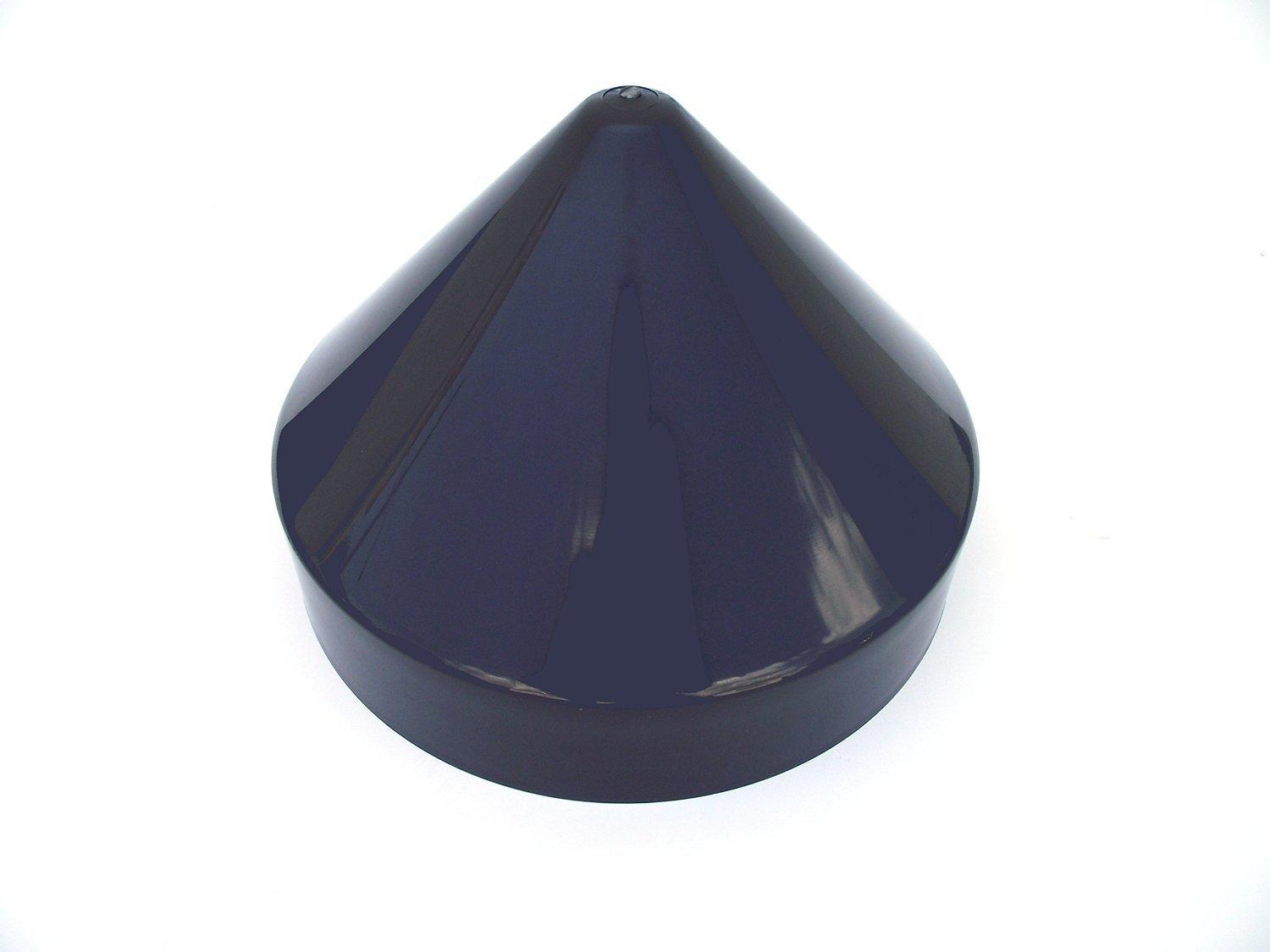 JSP Manufacturing Cone Style Pylon Cap for Marine Dock (Black, 9 inch)