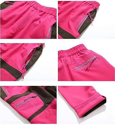 HNVAVQ Boys Girls Hiking Trousers Outdoor Quick Dry Lightweight Children Walking Trekking Climbing Pants Breathable