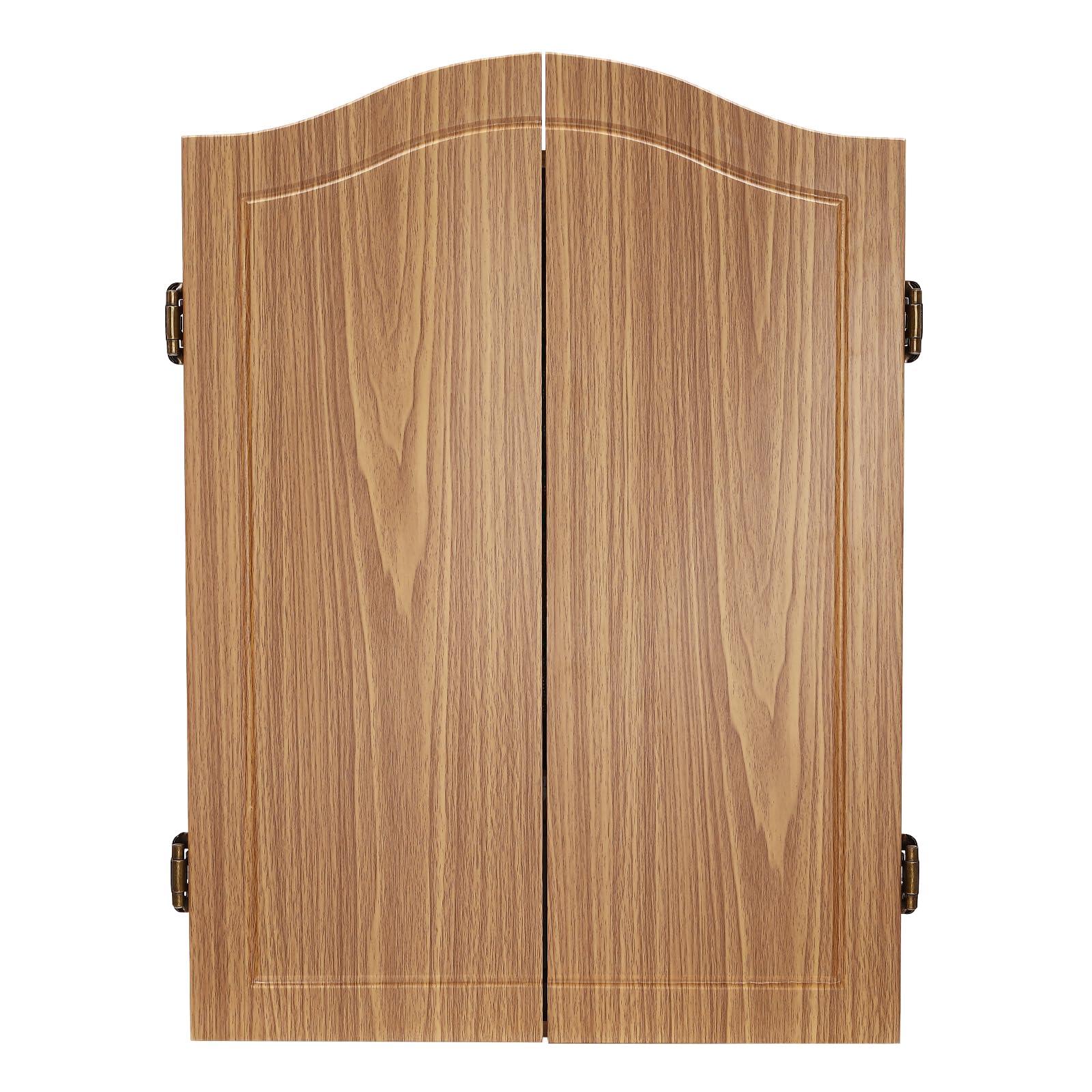 BILPIKOGoo Electronic Dartboard Cabinet Combo Pro Size Large Auto-Scoring Cricket Display Extended Dart Catch Area 16 Player Multiplayer, Dartboard Cabinet with Soft Tip Darts and Power Adapter