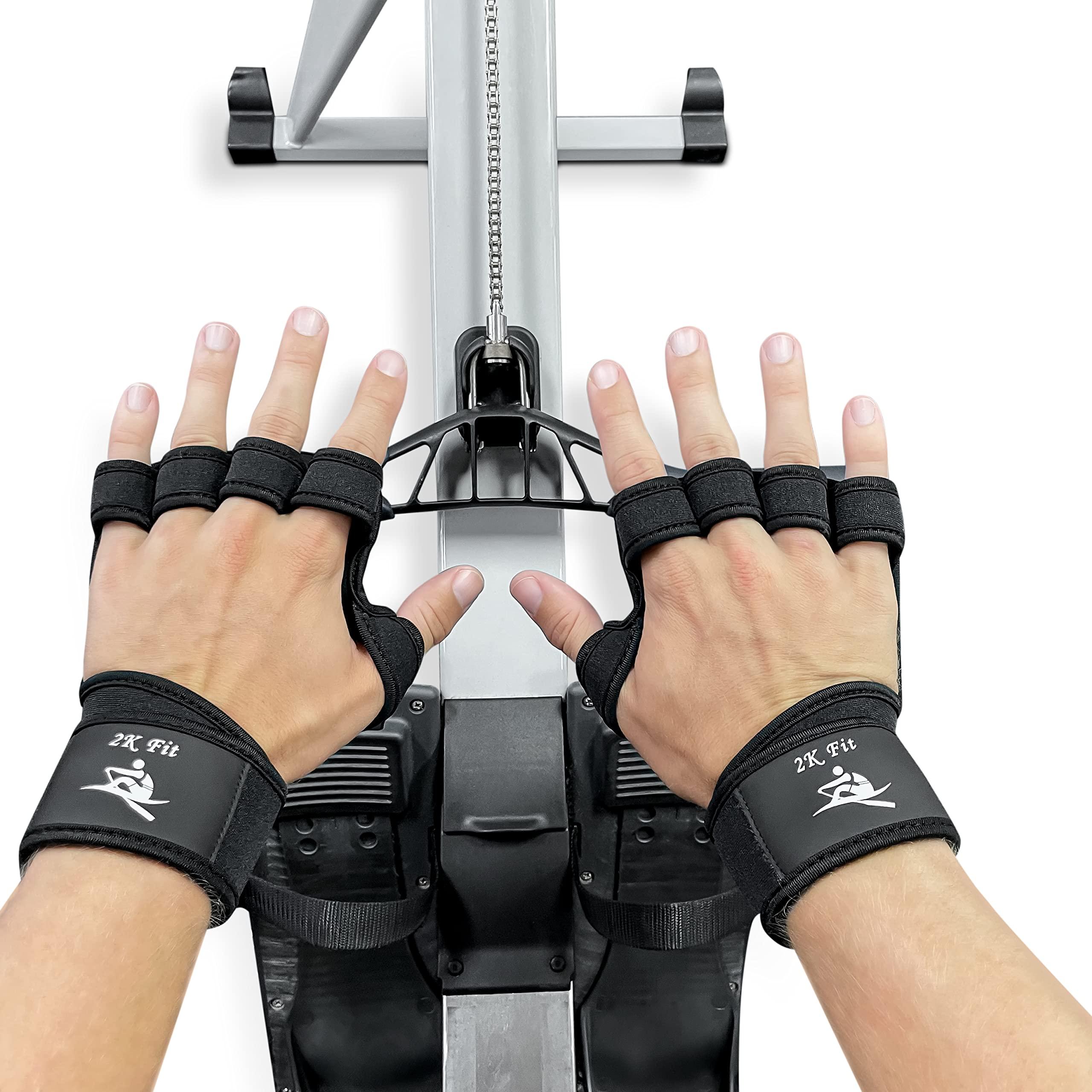 2K Fit 2K Fit Rowing Machine Gloves (Large)- Rowing Grips Perfect for The Rowing Machine, Erging, Sculling, Crew, Kayak, Canoe, Weightlifting, and Gym Workout