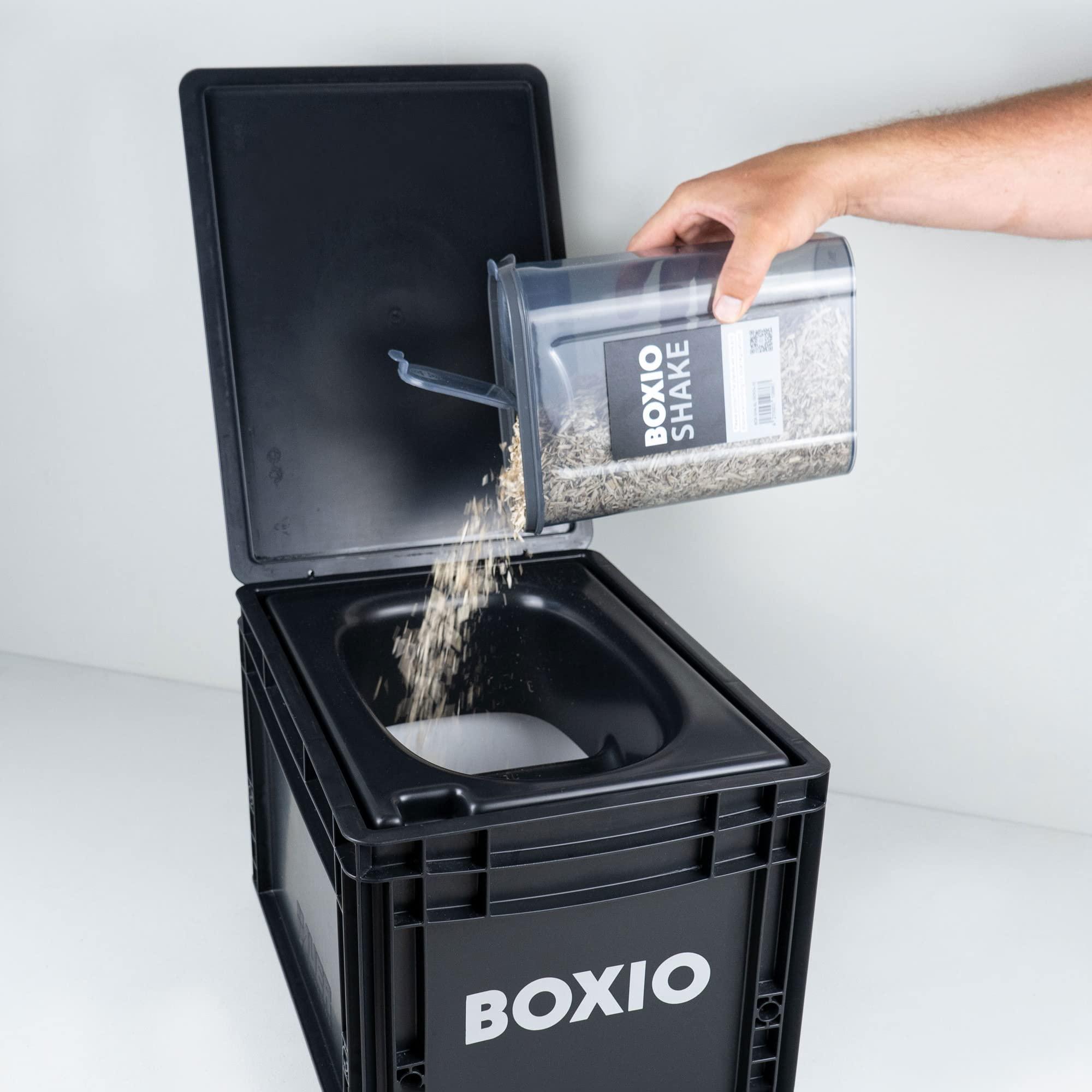 BOXIO BOXIO Portable Toilet - Convenient Camping Toilet! Compact, Safe, and Personal Composting Toilet with Convenient Disposal for Camping, RVing, Boating, Road Trips and Other Recreational Activities