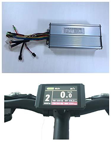 NBPOWER NBPOWER Color Display, Electric Bike Conversion Kit 52V 2000W Rear Motor Wheel Bicycle Kit with Sine Wave Controller, 7 Speed flywheel (20inch)
