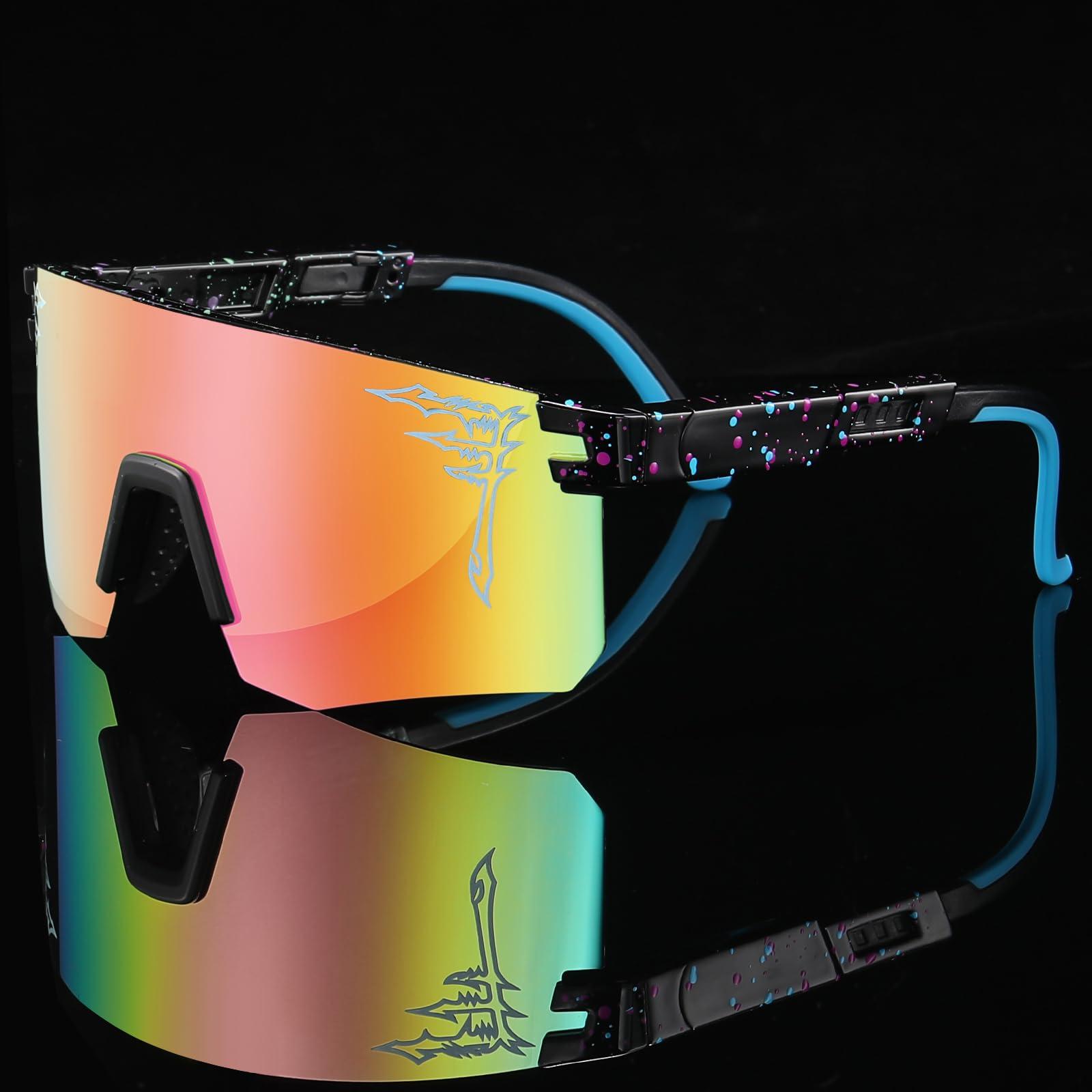 FIXEROS FIXEROS Polarized Youth Baseball Sunglasses for Age 8-16 Boys Girls UV400 Men Women Cycling Eyewear Kids Sports Outdoor Sun Glasses-FAY4