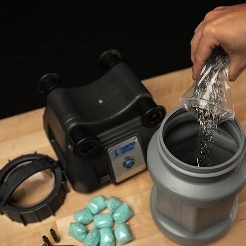 Frankford Arsenal Frankford Arsenal Platinum Series Rotary Tumbler Lite with Clear Viewing Window and Leakproof Seal for Cleaning and Polishing During Reloading