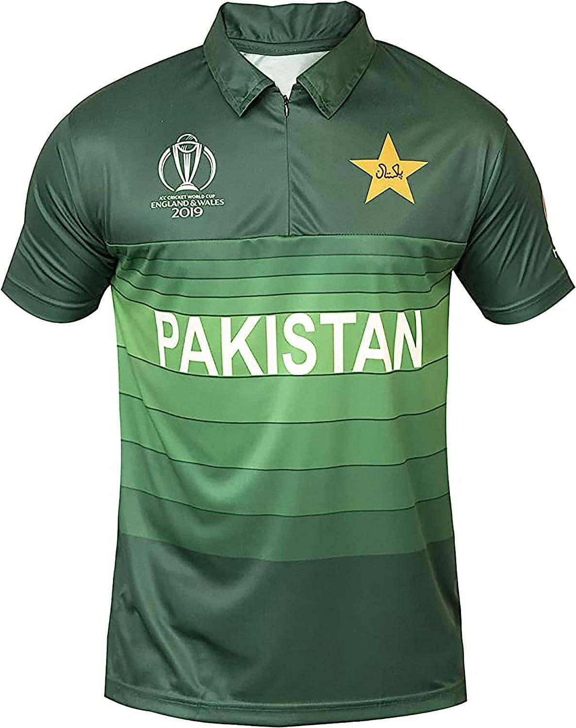 AJ Sports AJ Sports Pakistan Cricket Jersey Official (Large) Green