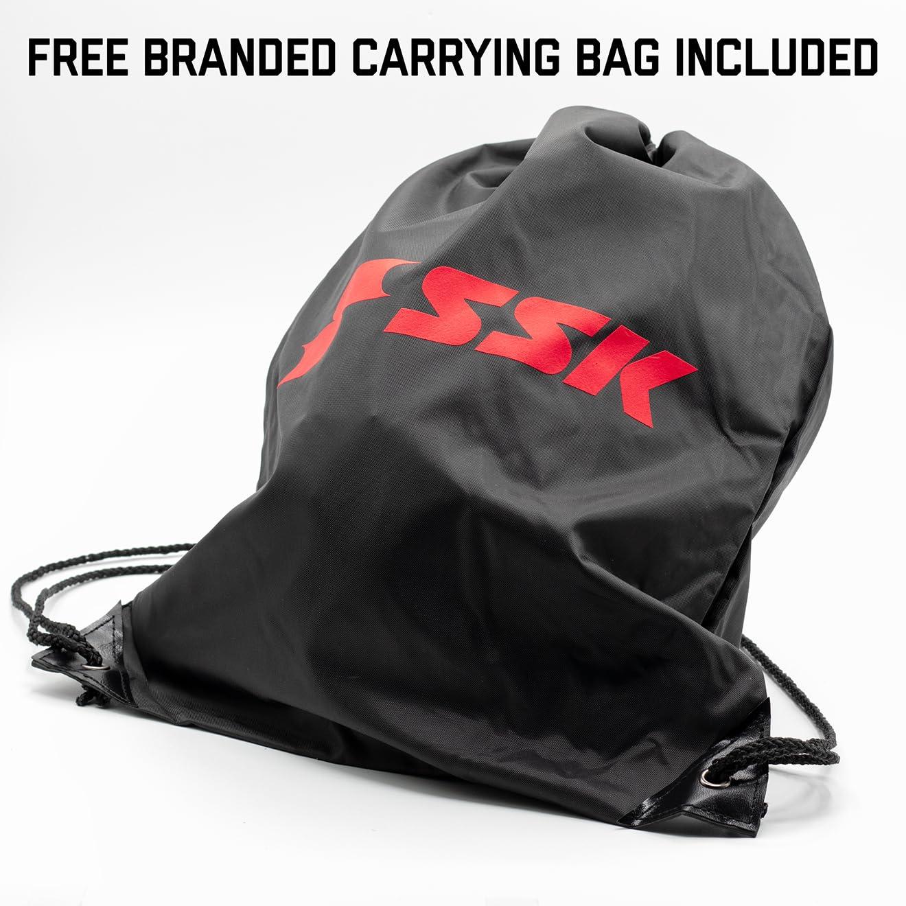 SSK SSK ZSLOW DIMPLE Slowpitch Softball Glove Game Ready 12.5 - 13 - 13.5 - 14 Right & Hand Left Hand Throw (Black/White, 14" - Right Hand Throw)