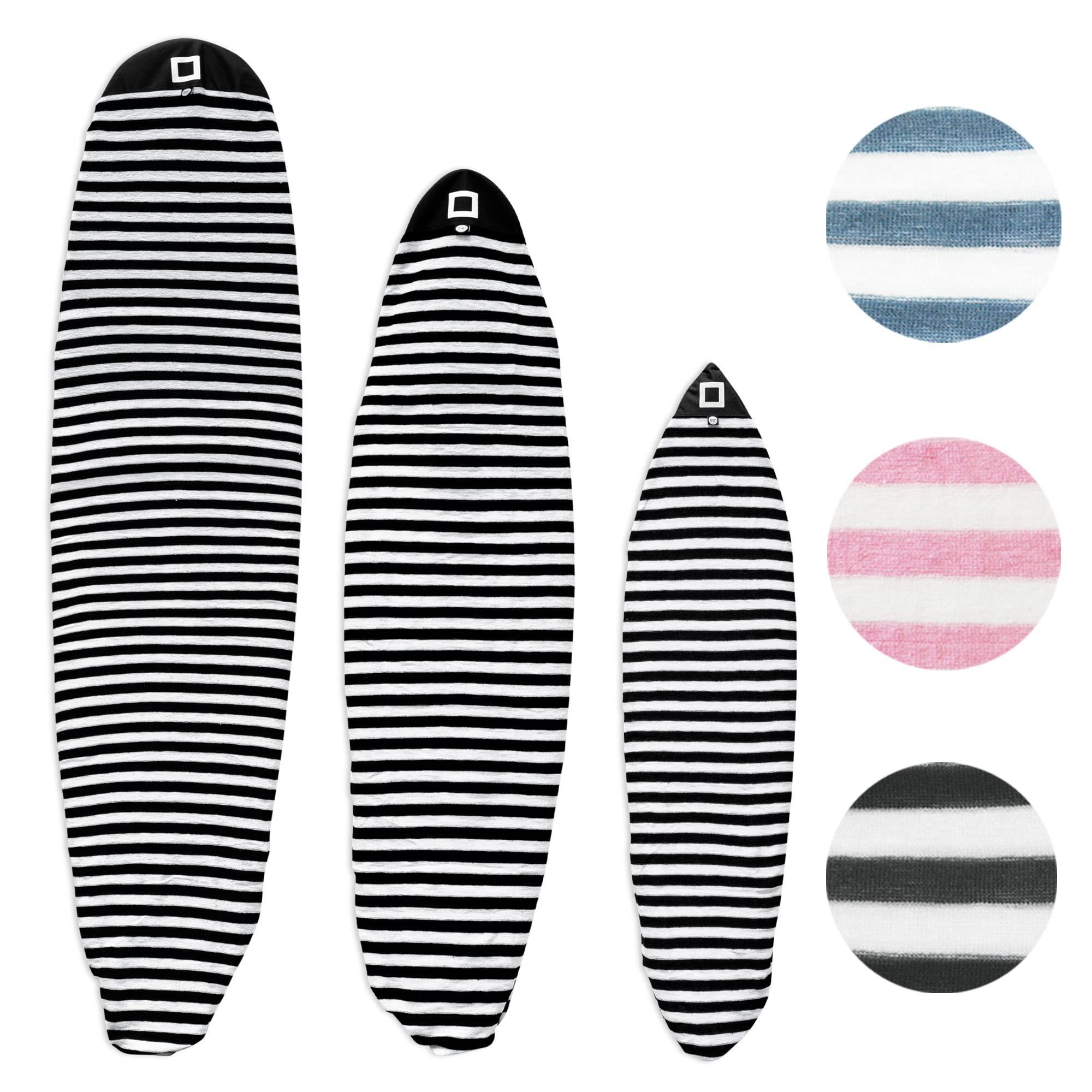 PAMGEA PAMGEA Surf Squared Surfboard Sock Cover and Paddleboard Cover - Lightweight Stretch Protective Surfboard Bag - Surfing Accessories - Shortboard, Longboard, Hybrid, Wakesurf, Standup Paddleboard SUP