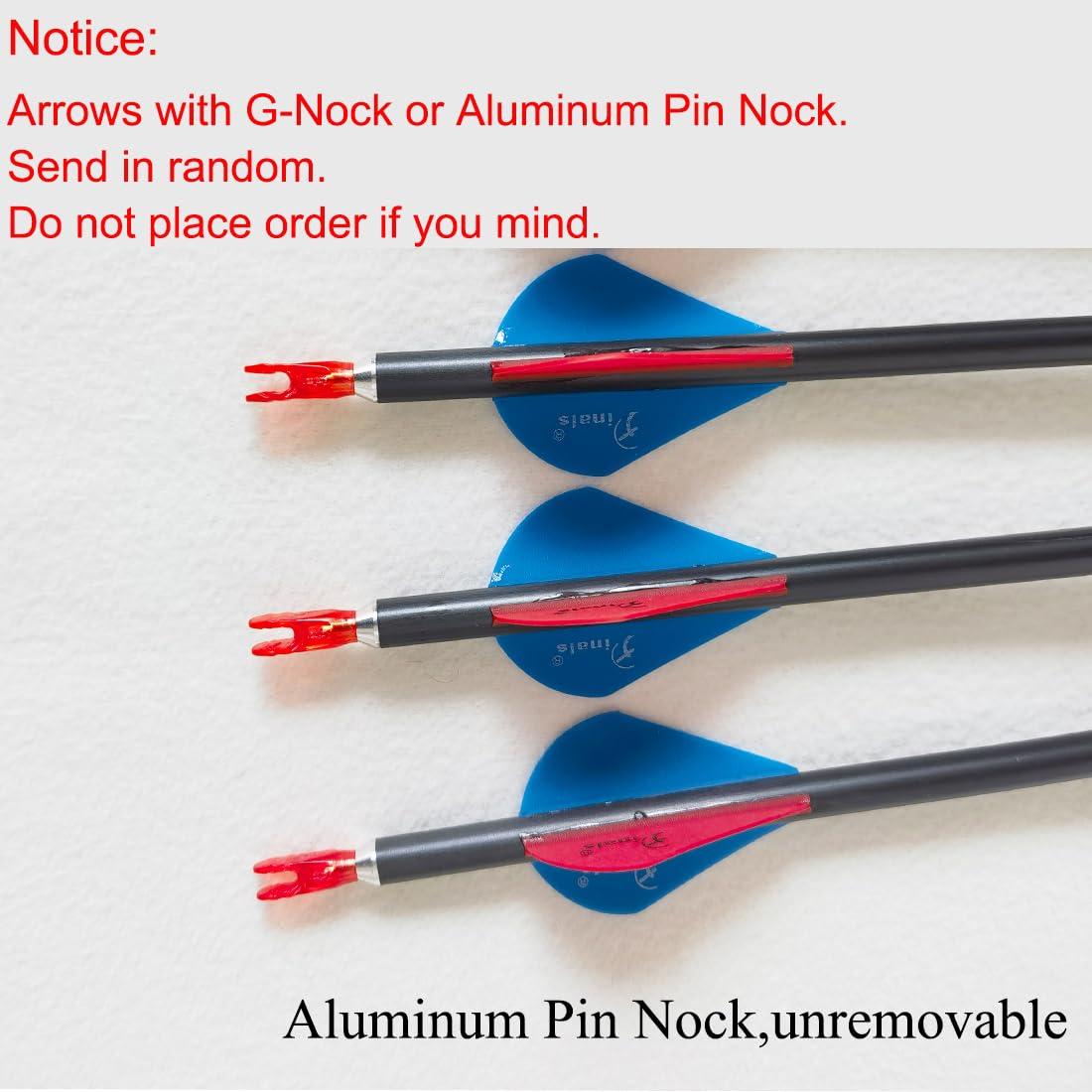 QunYing QunYing Archery Carbon Arrow 28 29 30 inch 300 340 350 400 Spine Practice Hunting Arrows for Compound Recurve Bow 12PCS-30 400 Spine