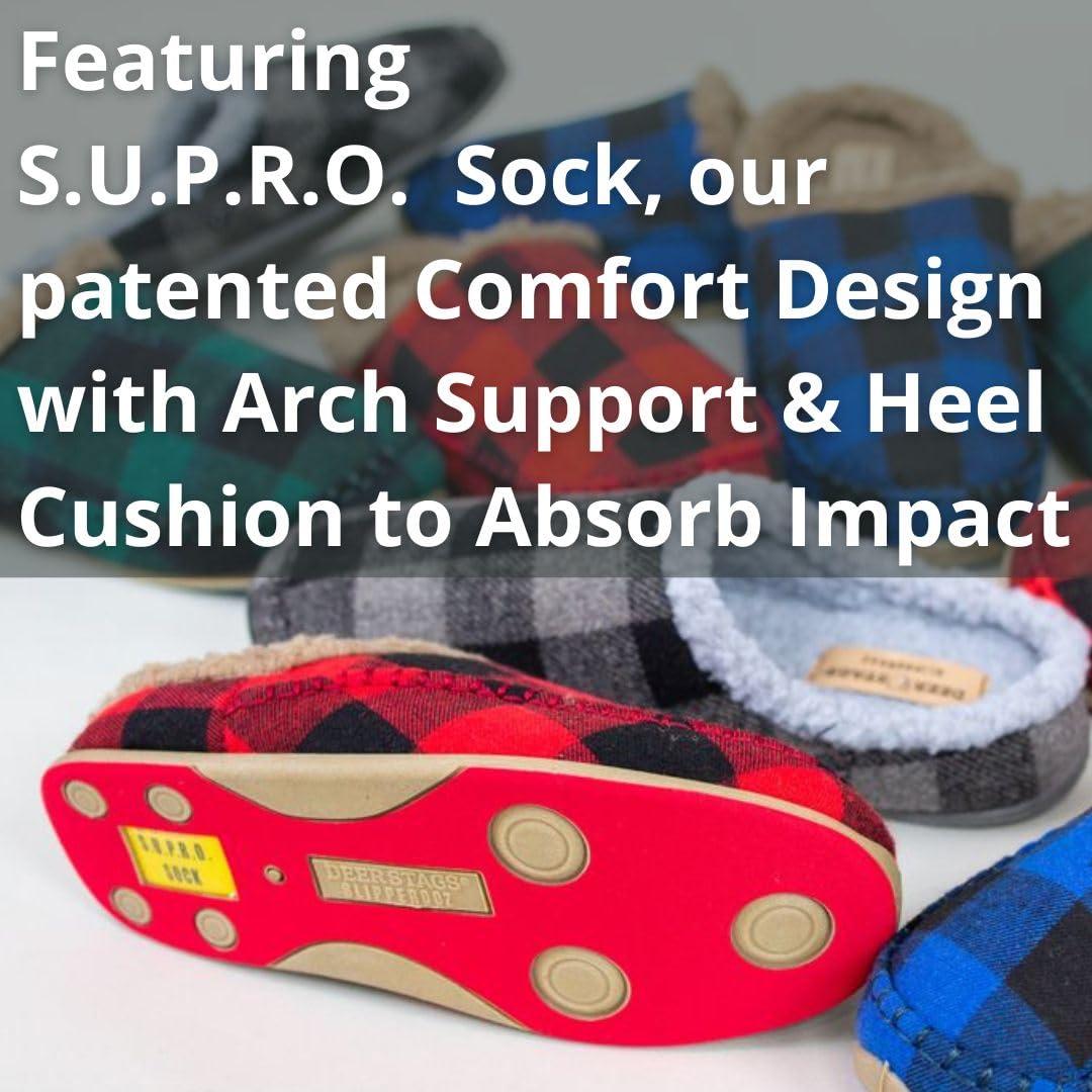 Deer Stags Deer Stags Unisex Nordic Microsuede Slipper / Chestnut / Men's 16 US / Medium