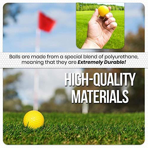 Dsmile Dsmile Practice Golf Balls, Foam, 36 Count, Yellow