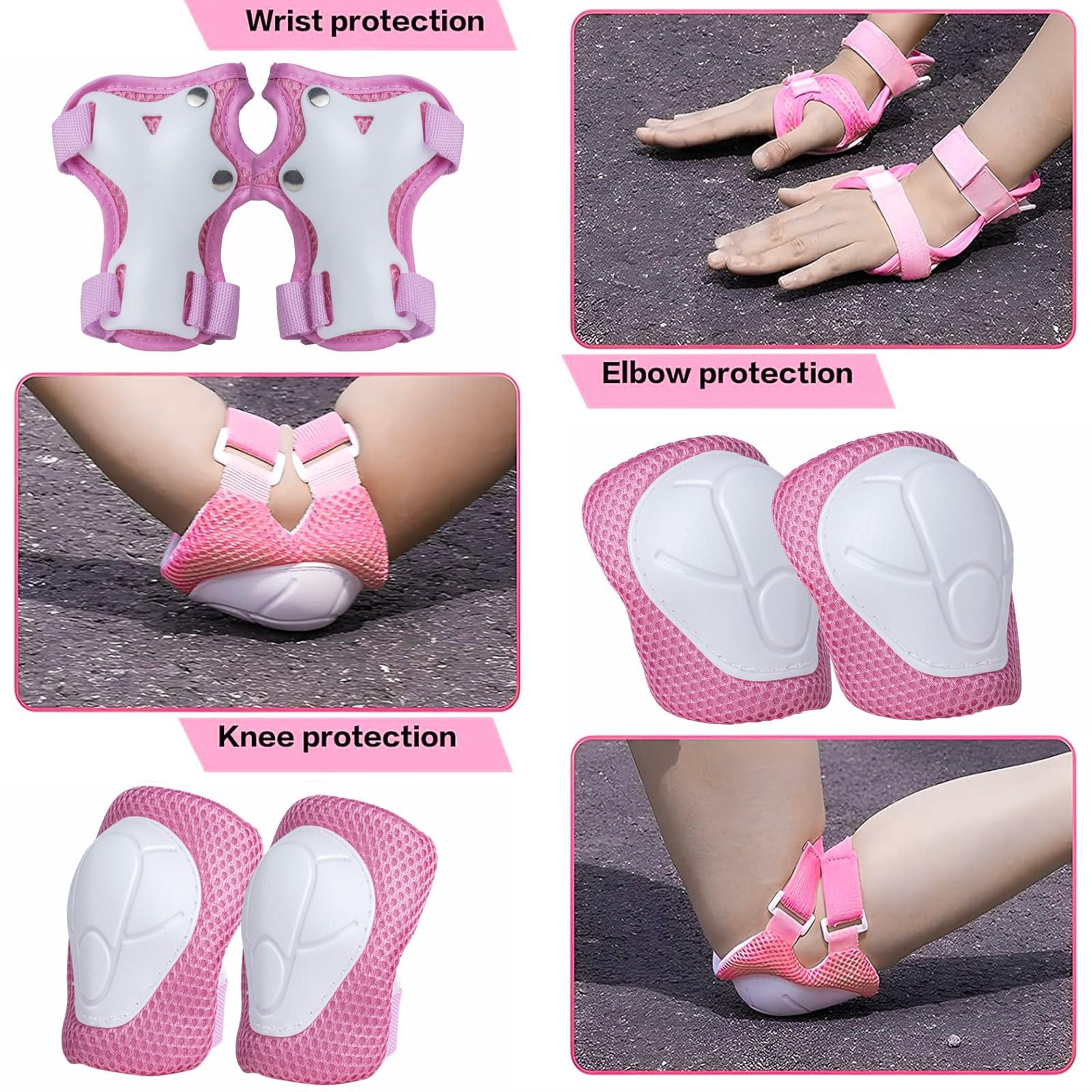 ETWTOTOYO ETWTOTOYO Knee Pads for Kids Toddler 8-14 Years Knee and Elbow Pads for Kids Knee Pads for Skateboard Skating Skiing Cycling Biking Running Scooter