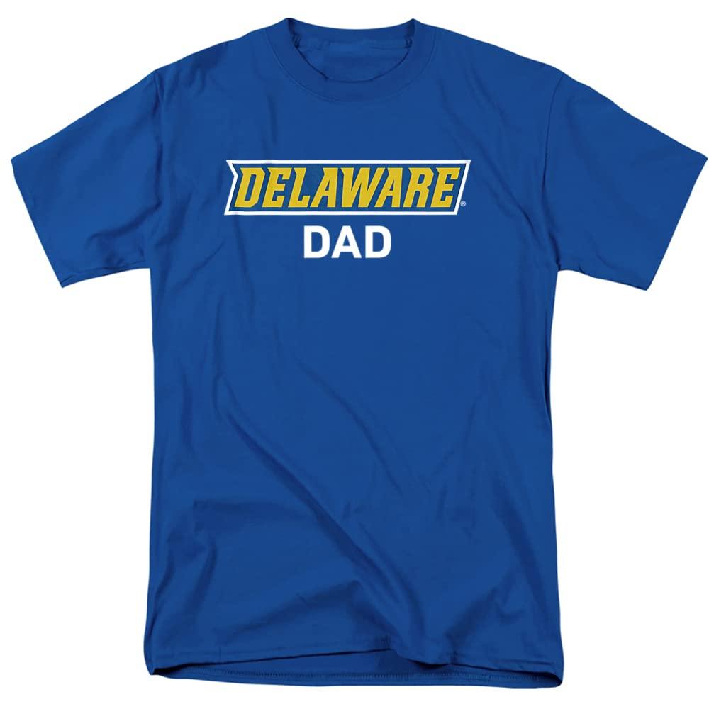 LOGOVISION University of Delaware Official Dad Unisex Adult T Shirt, Royal Blue, 4X-Large