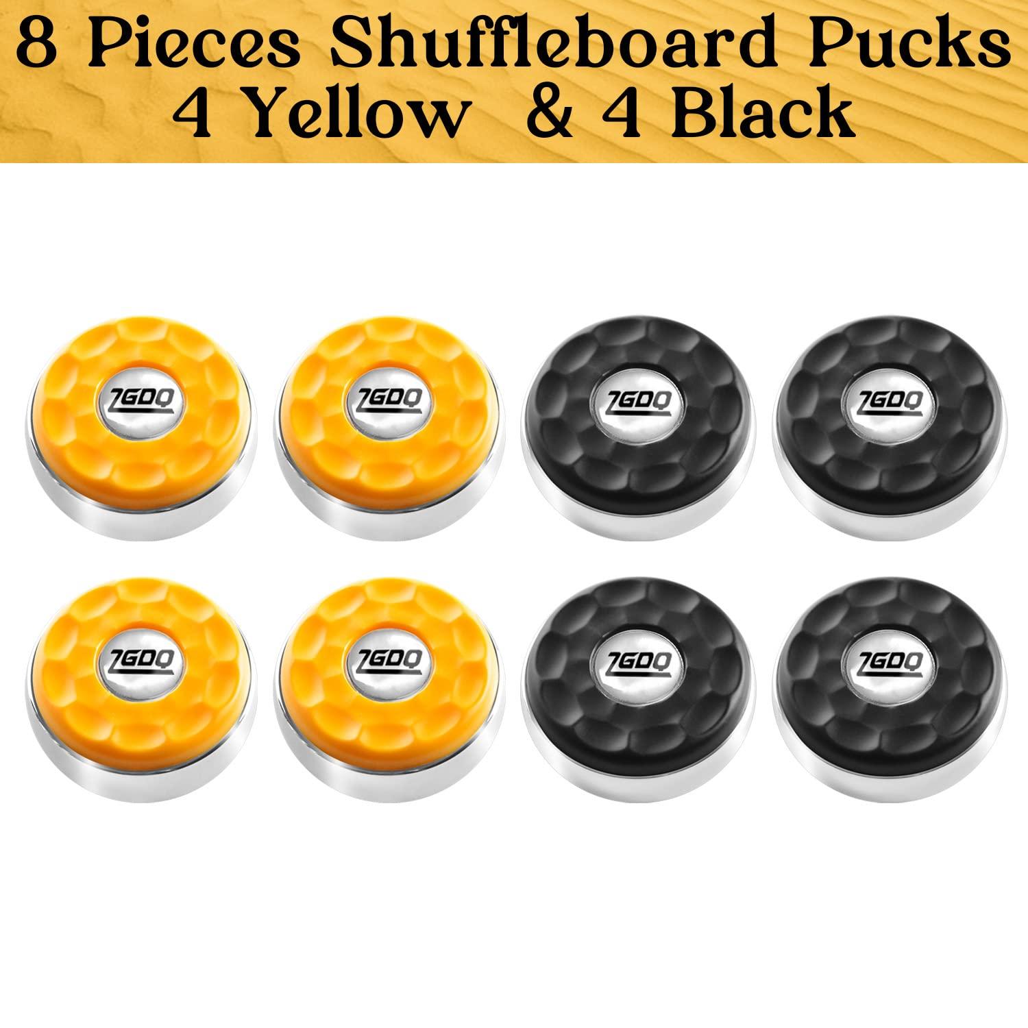 ZGDQ ZGDQ Shuffleboard Puck, (Dia.58mm) 2-1/4\'\' Shuffleboard Pucks,Mini Shuffleboard Pucks Set, 8Pcs Shuffleboard Pucks Equipment for Home,Game Room