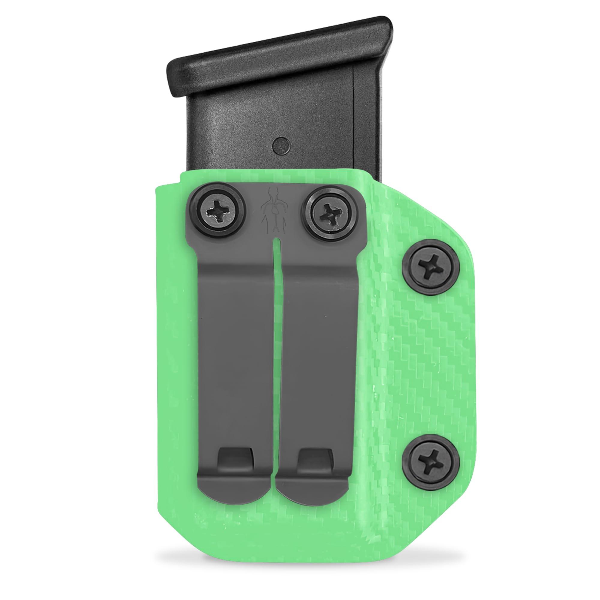 HolsterBuilder HolsterBuilder Ambidextrous IWB/OWB Carbon Fiber Magazine Holster - Convenient Concealment Holster with Mag Pouch - Accessory for Men & Women - Sig P365 X- Macro