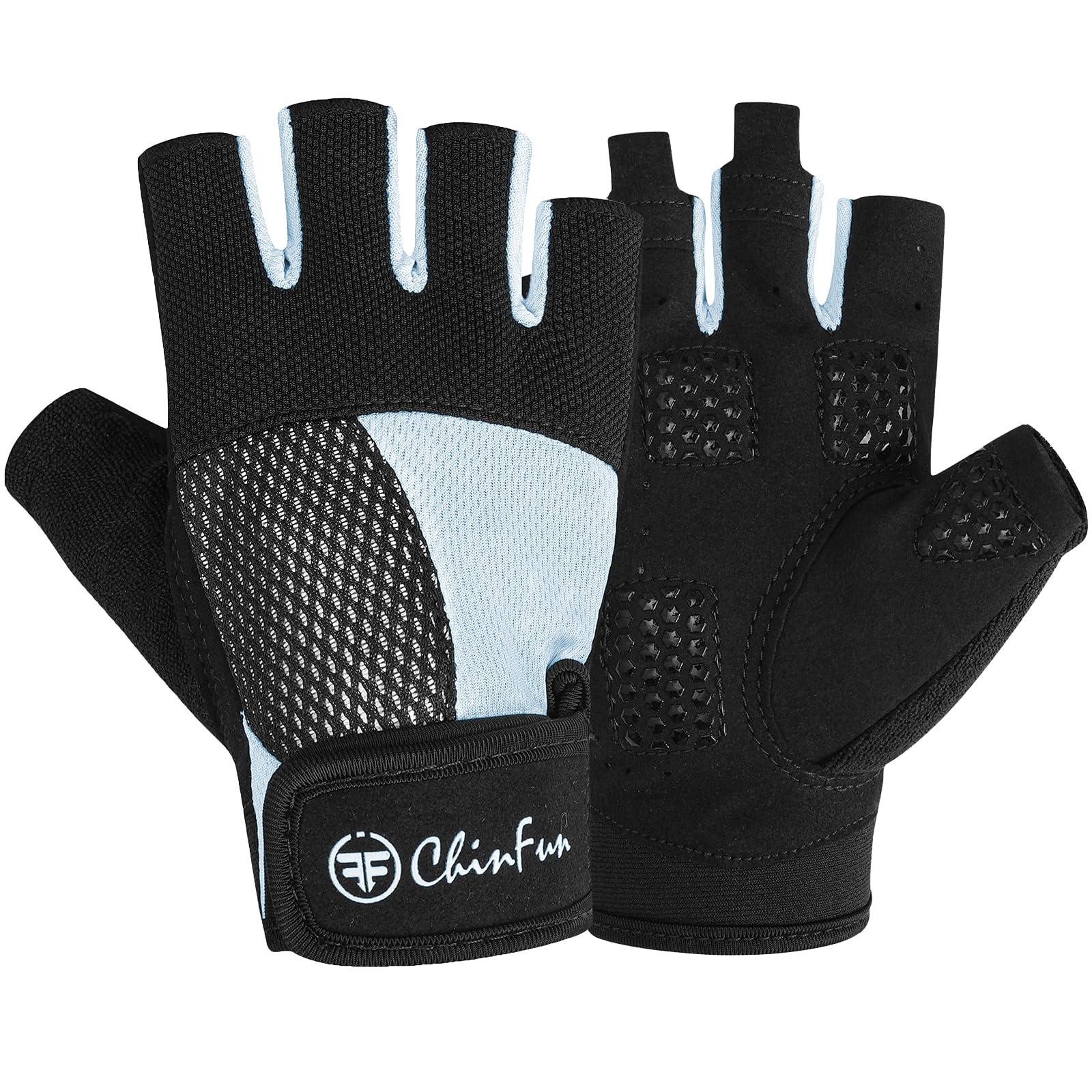 ChinFun Kayaking Gloves 3/4 Finger - Provide Cushioning and Protection, with Resistant Palm and Grip, Easy to Take on and Off, Perfect for Diving, Sailing, Kayaking - Men, Women, Youth