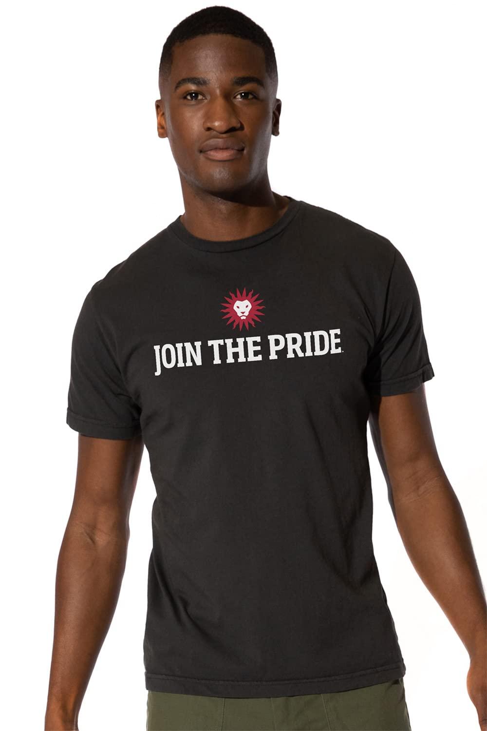 LOGOVISION Loyola Marymount University Official Stacked Short Sleeve Mens Cotton T-Shirt,Black, Small