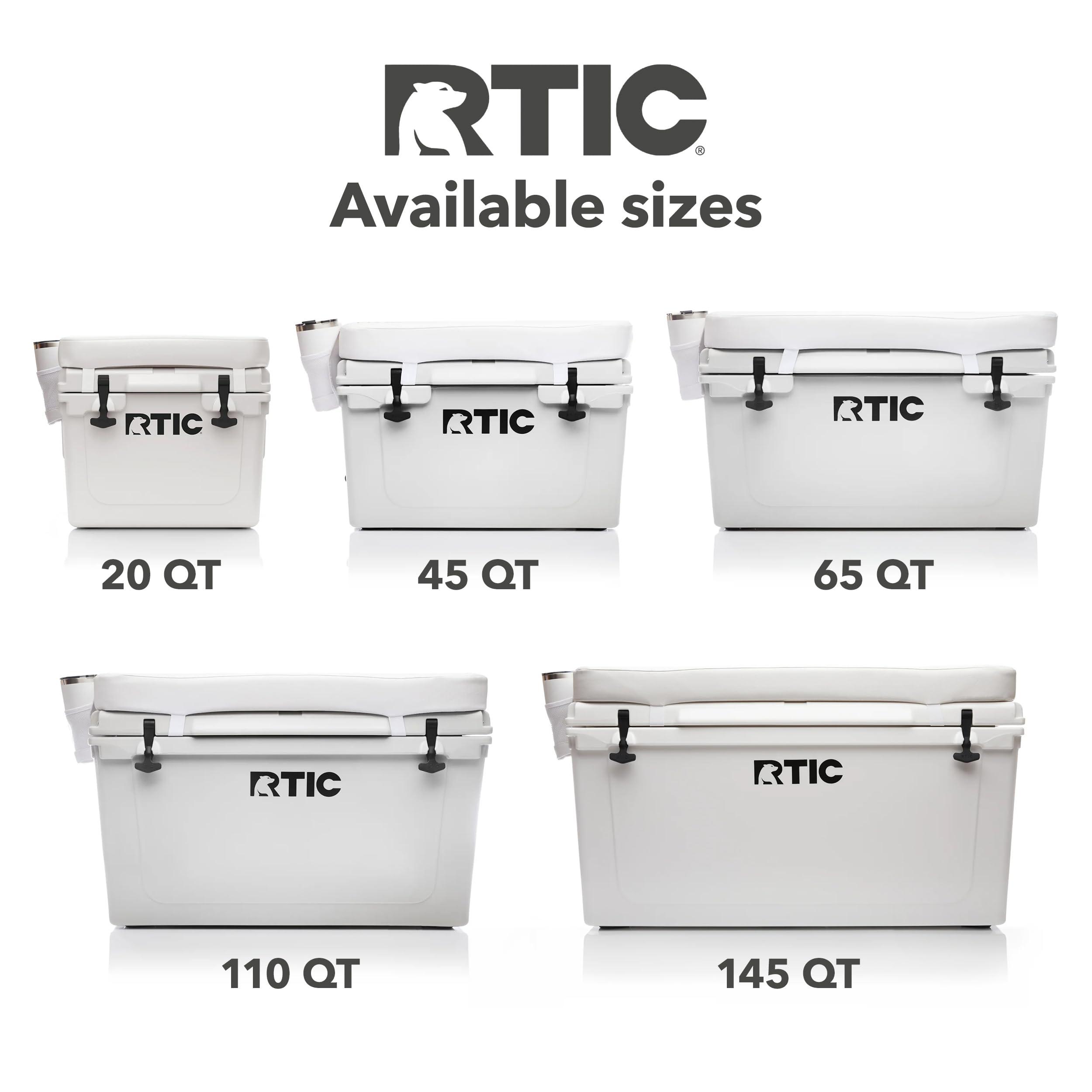 RTIC RTIC Cooler Seat Cushion Compatible Hard Coolers, Great for Family Travels, Boating Or Hunting, Easy Clean Vinyl, Buckle Fastening and Anti Slip, 45