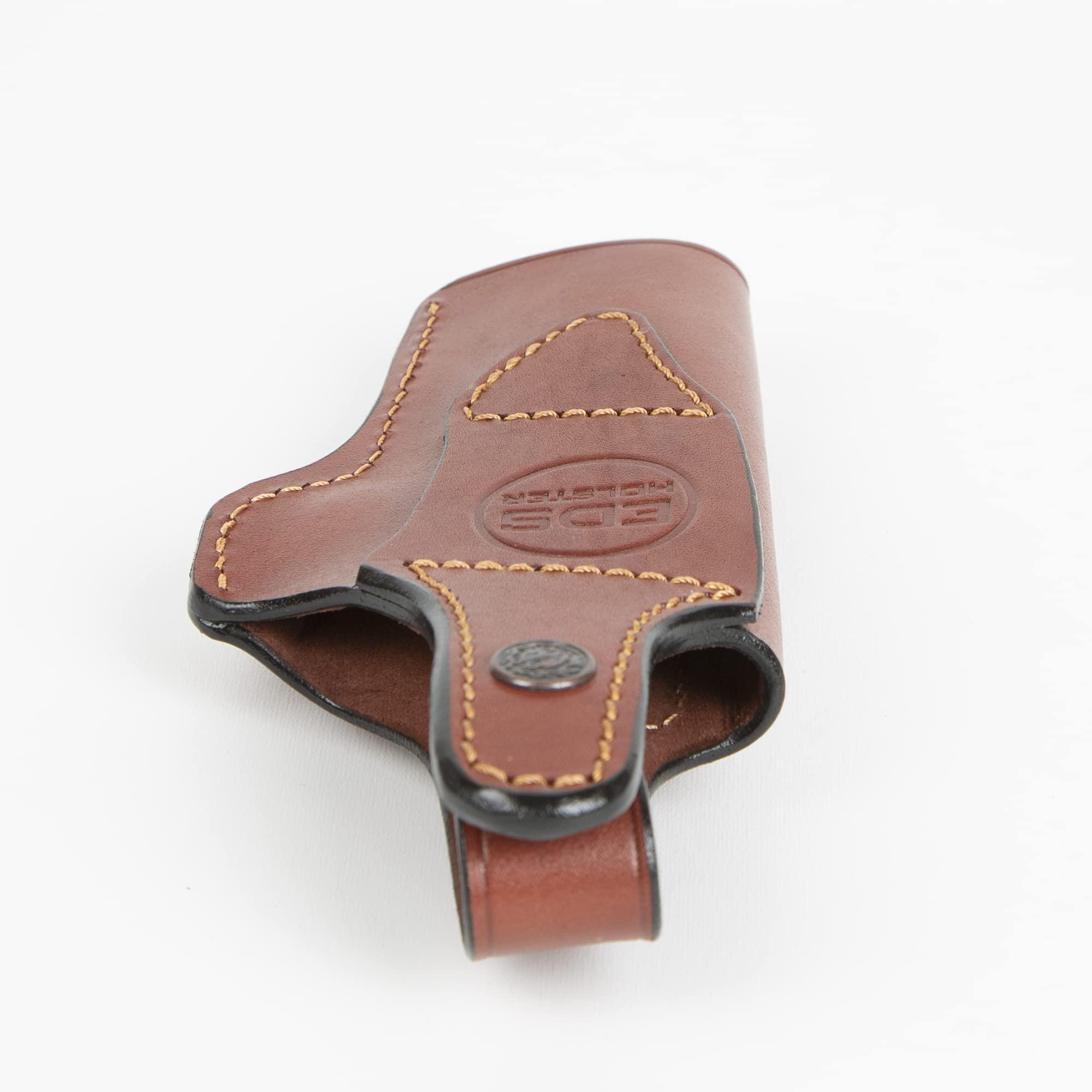 Eds Holster EDS Holster for Browning Hi Power IWB Leather Gun Holster (Brown)