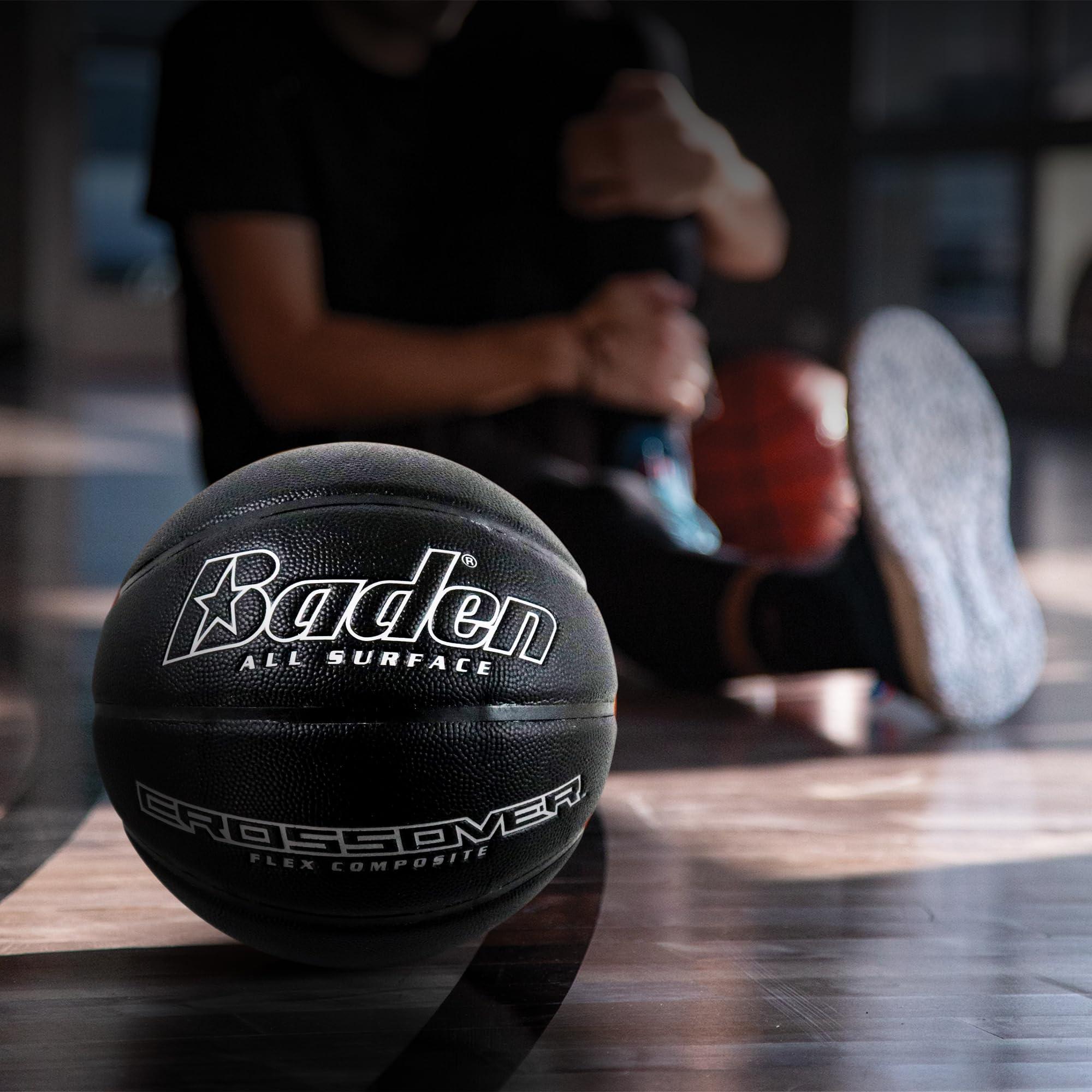 Baden Baden Crossover Flex Composite Basketball | High-Performance Indoor/Outdoor Ball | Durable Composite Design for Versatile Play | Official Size