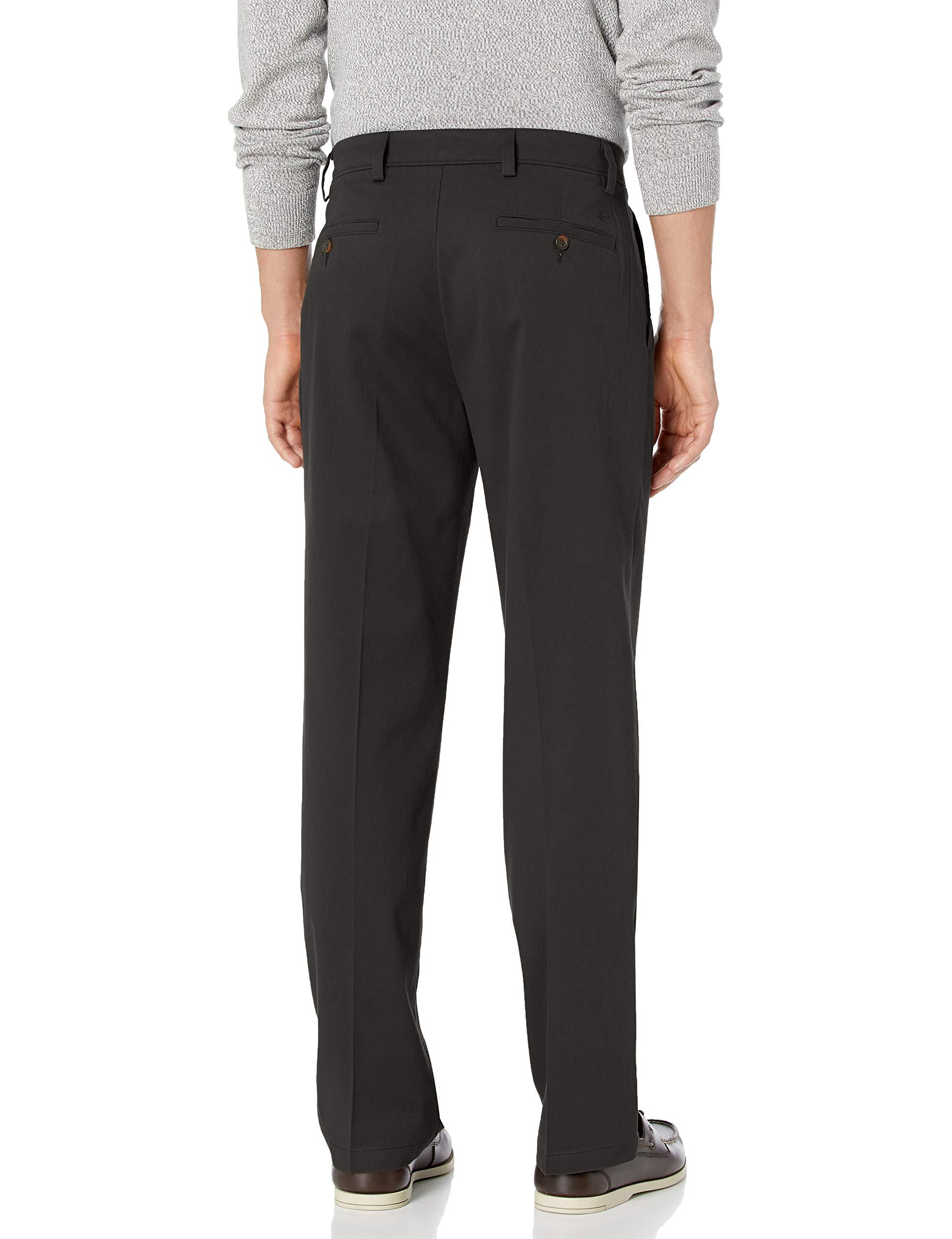 DOCKERS Dockers Men's Classic Fit Easy Khaki Pants (Standard and Big & Tall), Black, 46W x 29L