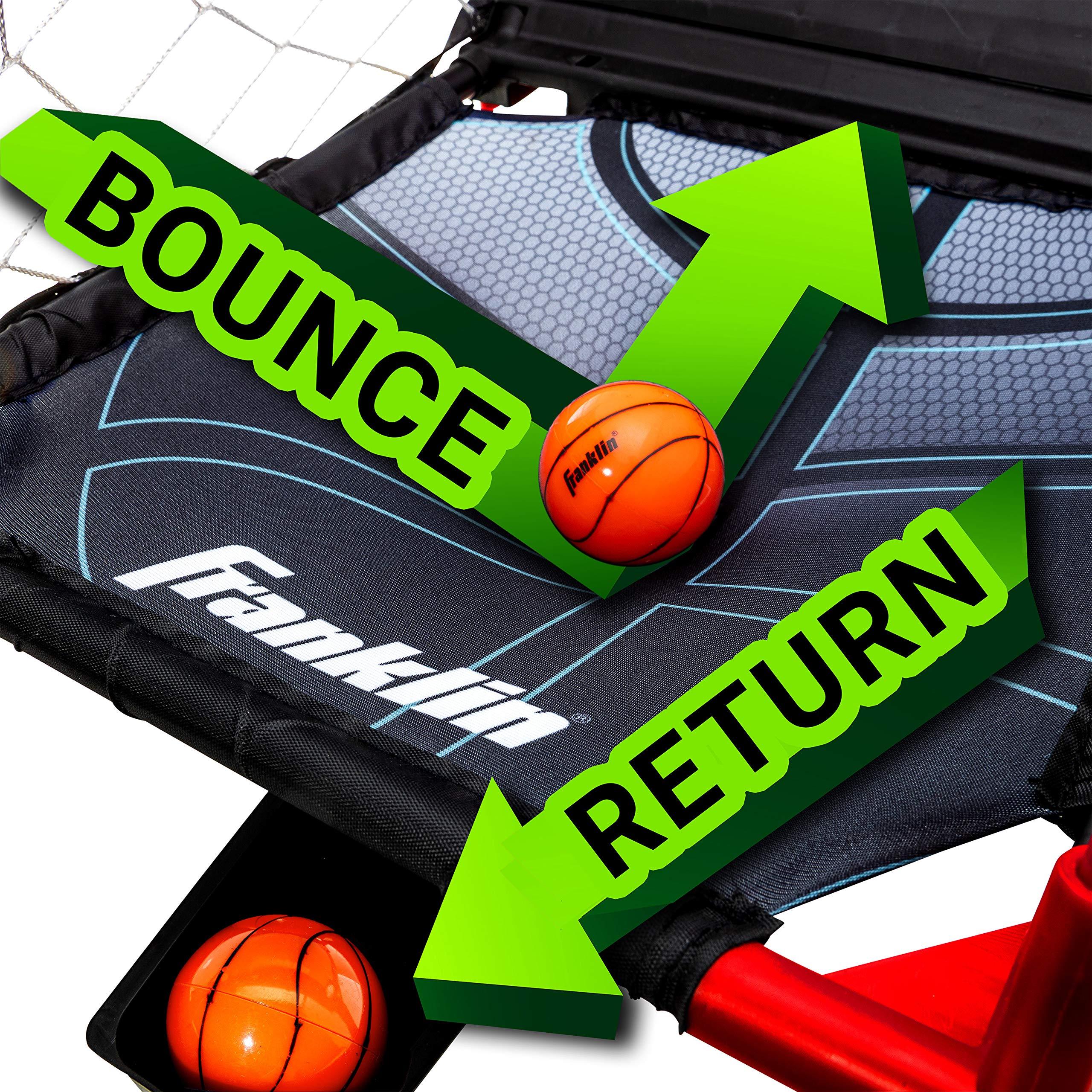 Franklin Sports Franklin Sports Basketball Arcade Game - Table Top Bounce A Bucket Shootout Basketball - Indoor Electronic Gameroom Game for Kids + Adults - Fun Toy for Boys + Girls - Red