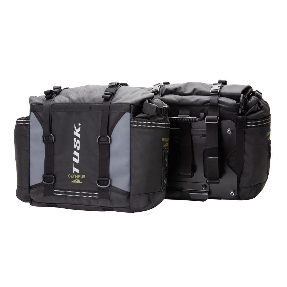 TUSK TUSK Pannier Racks With Olympus Pannier Bags Black/Grey
