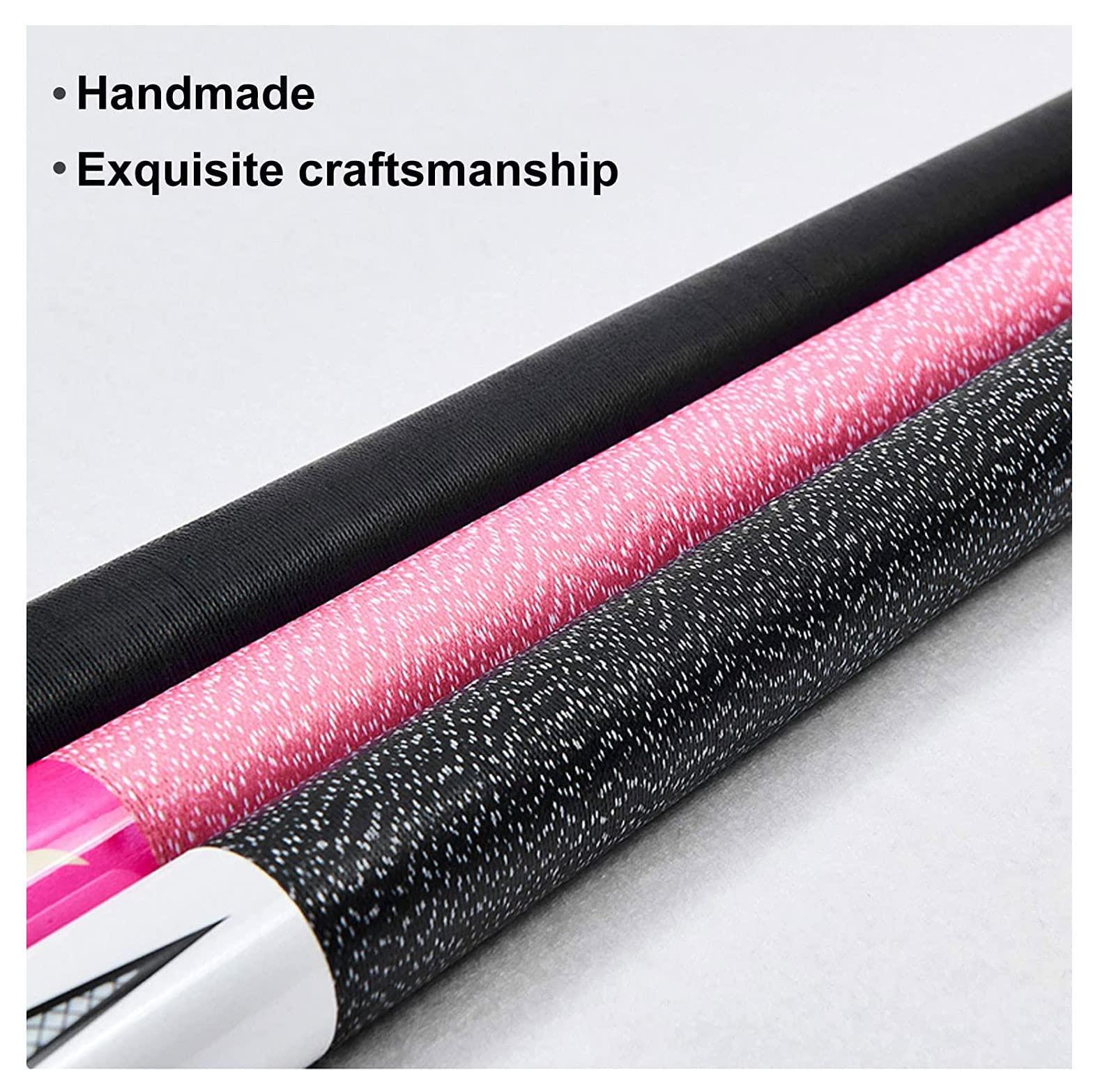 WEWYQSJXBXF Pool Cue Billiard Cue 2 Pack 57 2 Piece Pool Cues Sticks, Hardwood Pool Cue Sticks,Black,White,Pink,for Women Men WEWYQSJXBXF-329(Color:White,Size:)