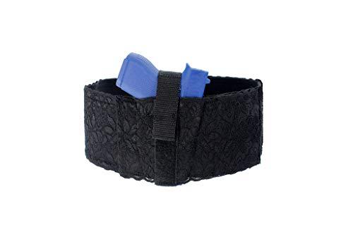 Daltech Force Leather & Lace Belly Band Holster - 4" Wide Adjustable Concealed Carry