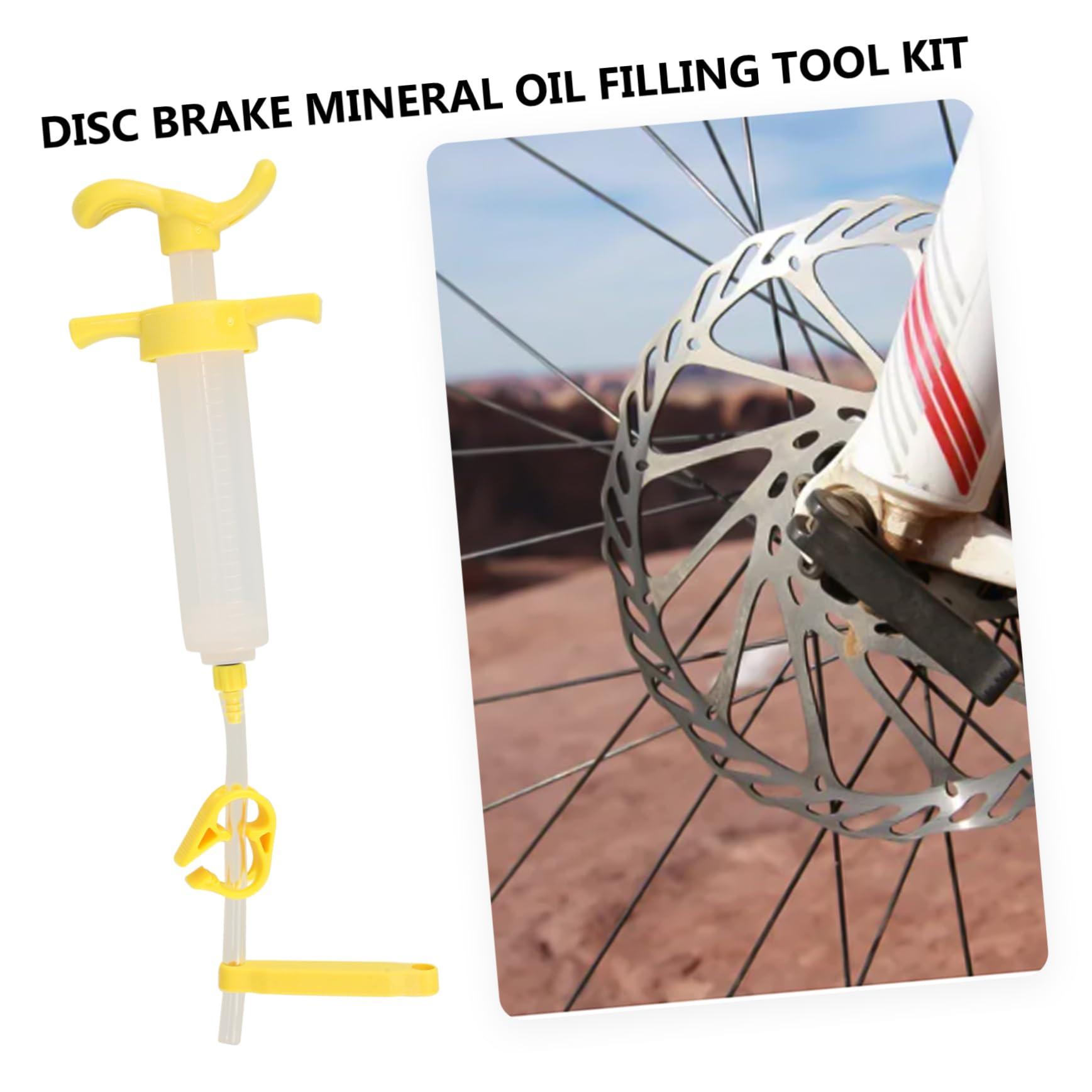 BESPORTBLE BESPORTBLE 1 Set Oil Pan Oil Change Tool Air Bike Mineral Bicycle Brake Bleeding Tools Bike Brake Oiling Tools Bicycle Brake Bleed Kit Disc Brake Bleed Tools Bike Bleed Kit Plastic