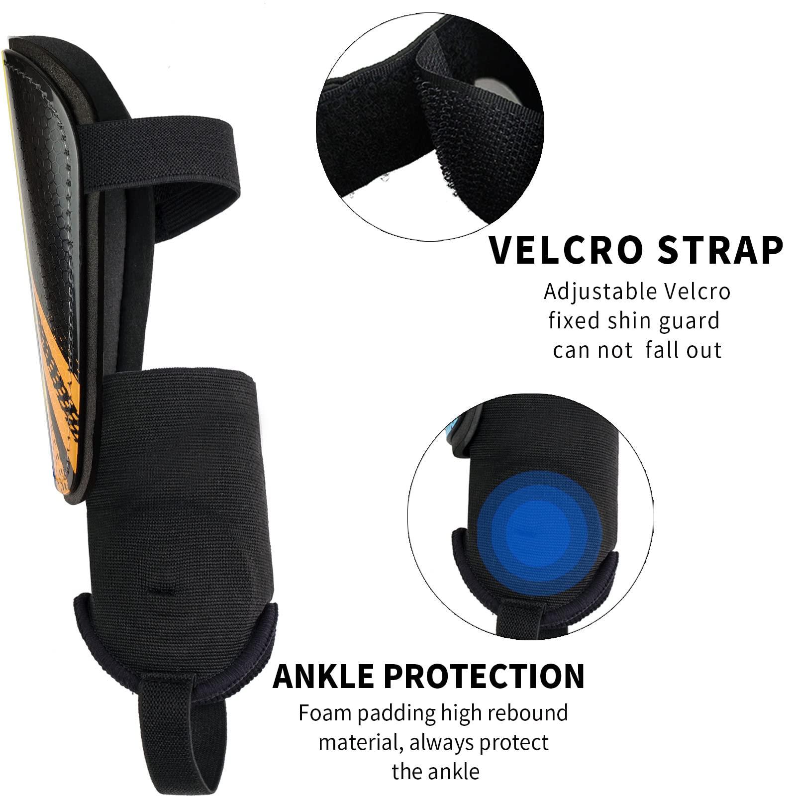 newox newox Soccer Shin Guards Youth - Protection Girls Shin Guards Soccer Youth - Soccer Sleevers Shin Pads - Soccer Shin Guards for Kids 3-16 Years Old Girls Boys Toddler