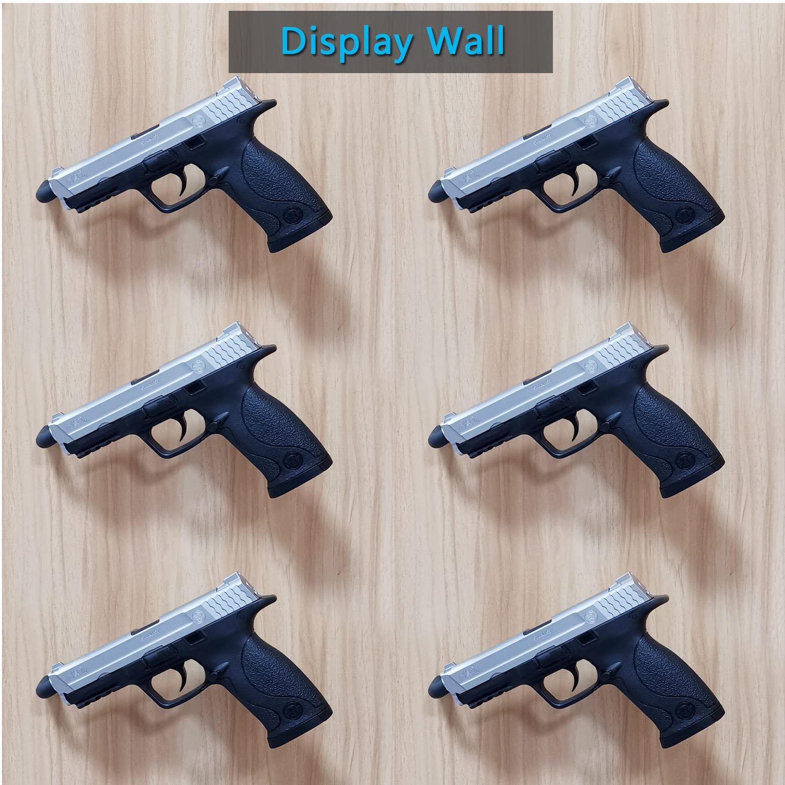 StrongTools StrongTools Handgun Hanger, Wall Mount Pistol Rack Suitable for Desk or Wardrobe, Pistol Organizer for Displays and Cabinet (6 Packs for 6 Guns)