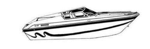 SBU 7.6 oz Solution Dyed Polyester Grey, Styled to FIT Boat Cover Compatible for Checkmate CONVINCOR 270 W/SWPF 2014-2015