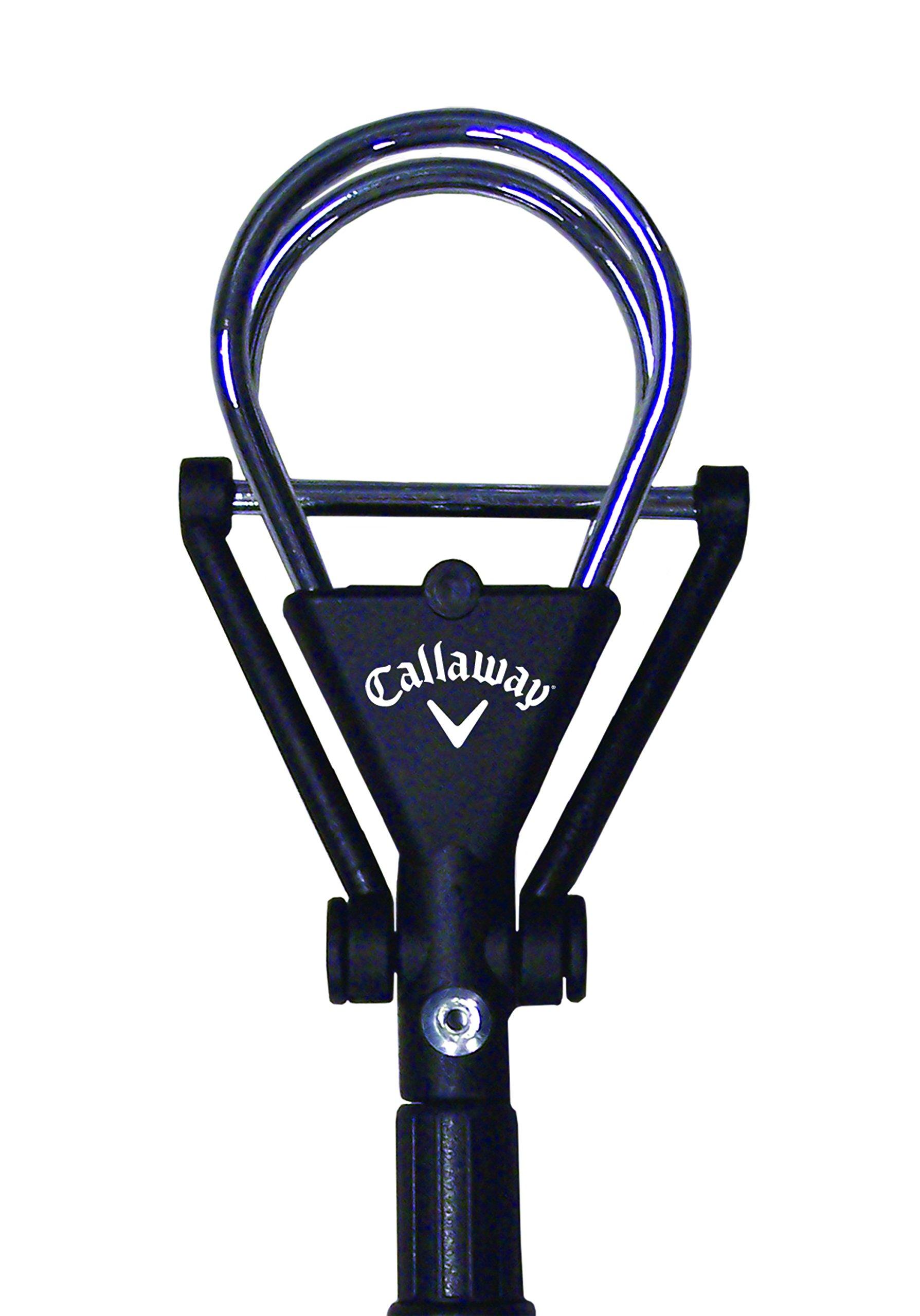 Callaway Callaway Golf Ball Retriever for Water, Telescopic with Dual-Zip Headcover, Black, 15 Feet