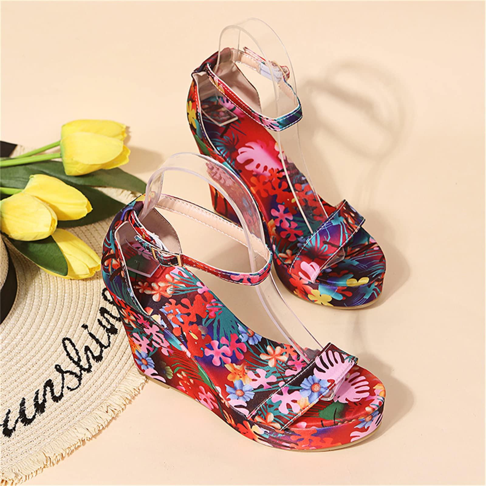 Ladmiple Espadrille Wedge Sandals For Women Lace Up Platform Sandals for Women Ankle Strap Open Toe Gladiator Sandals Comfortable Flatform Wedges Sandals