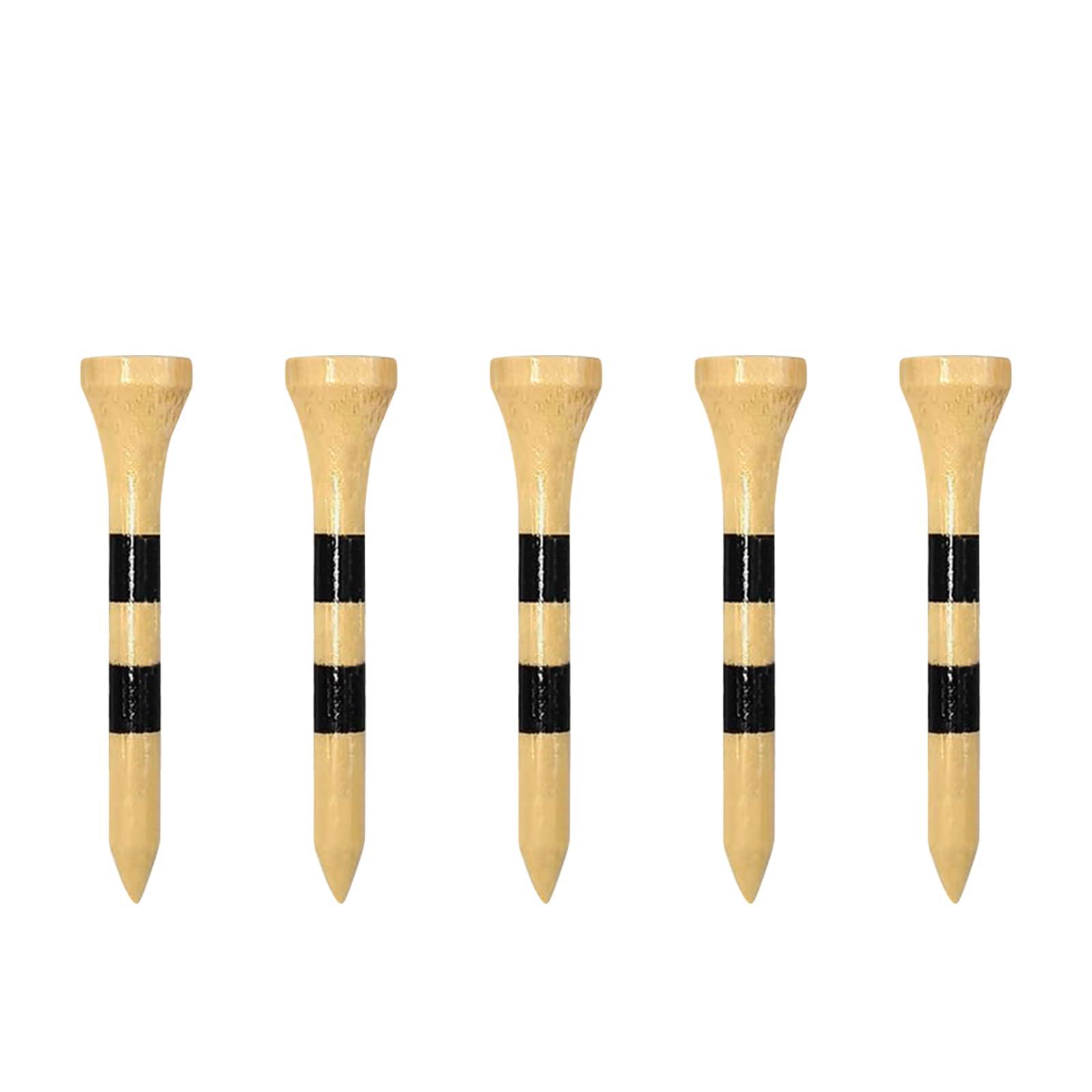 Zivisk Zivisk Wooden Golf Tees 2-1/4 inch 100 Count, 54mm Golf Wood Bamboo Tees - Natural Color