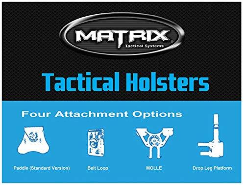 Evike Evike Airsoft - Matrix Hardshell Adjustable Holster for M9 Series Airsoft Pistols (Type: Black/No Mount)