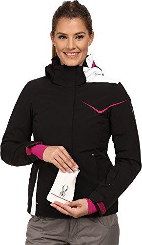 Spyder Spyder Women's AMP Jacket, Black/Wild/White, 10