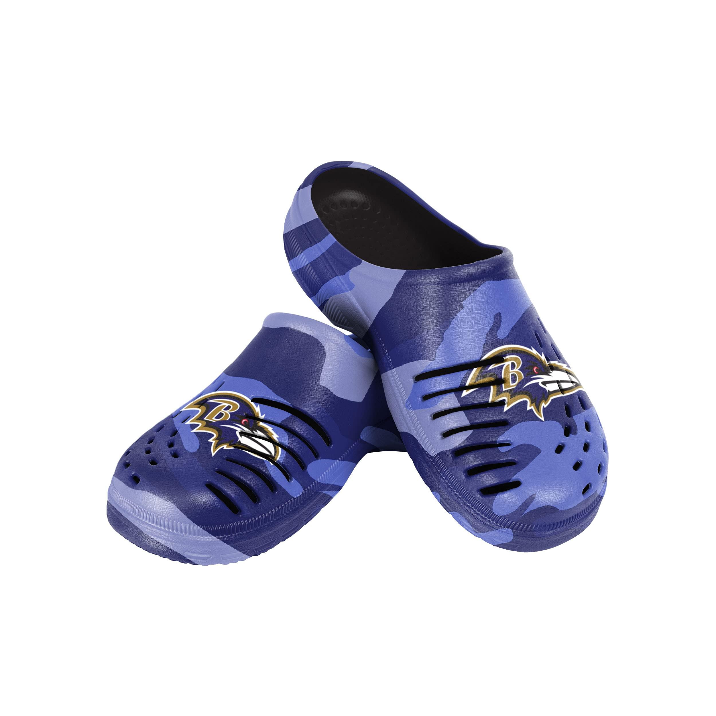 FOCO FOCO mens Nfl Team Logo Garden Water Sandals Shoes Slipper Clogs, Tonal Camo, 13-14 US