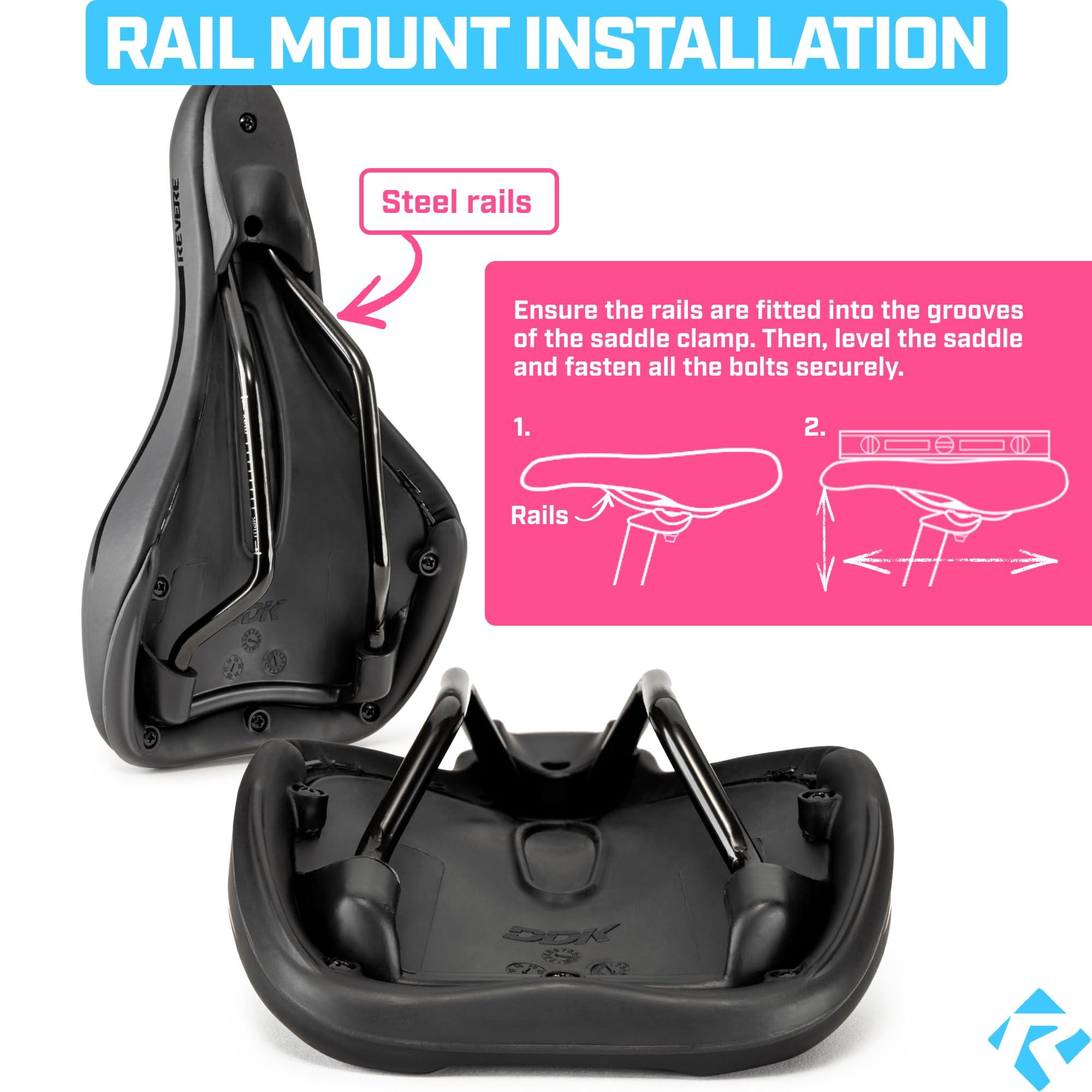 Revere Bicycles Revere Youth Memory Foam Saddle - Stylish, Ultra-Comfort Bike Seat for Kids & Youth, Premium Quality Seat for Boys and Girls Bikes, Perfect for Kids 16" to 24"